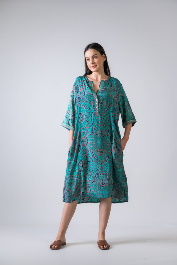 Pattern Print Short Dress - Assorted