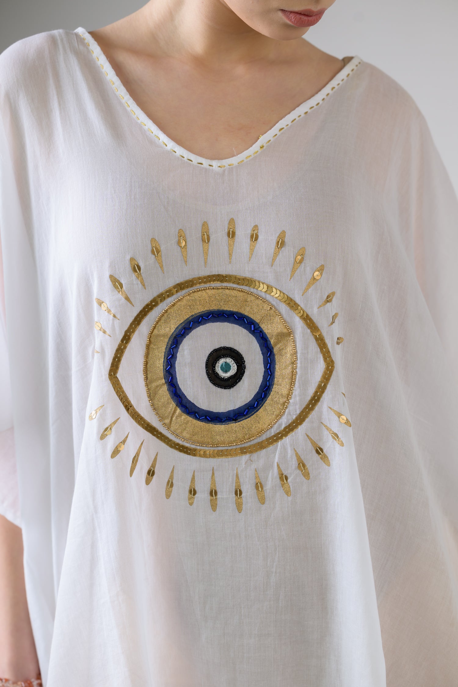 Evil Eye Brief Kaftan