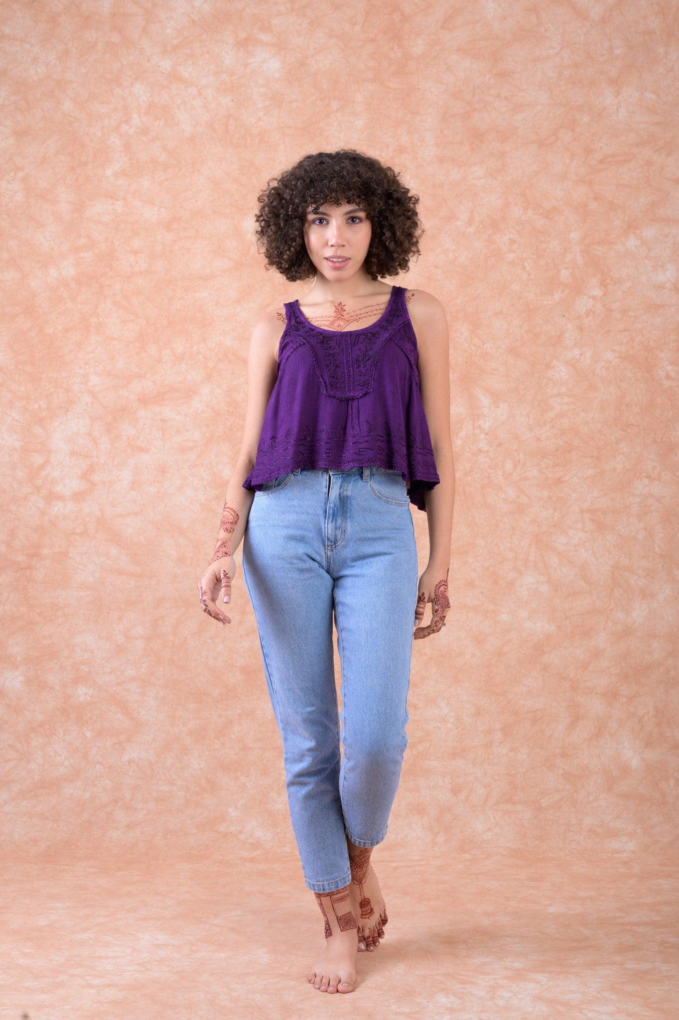 Rhea Baby-Doll Crop Top