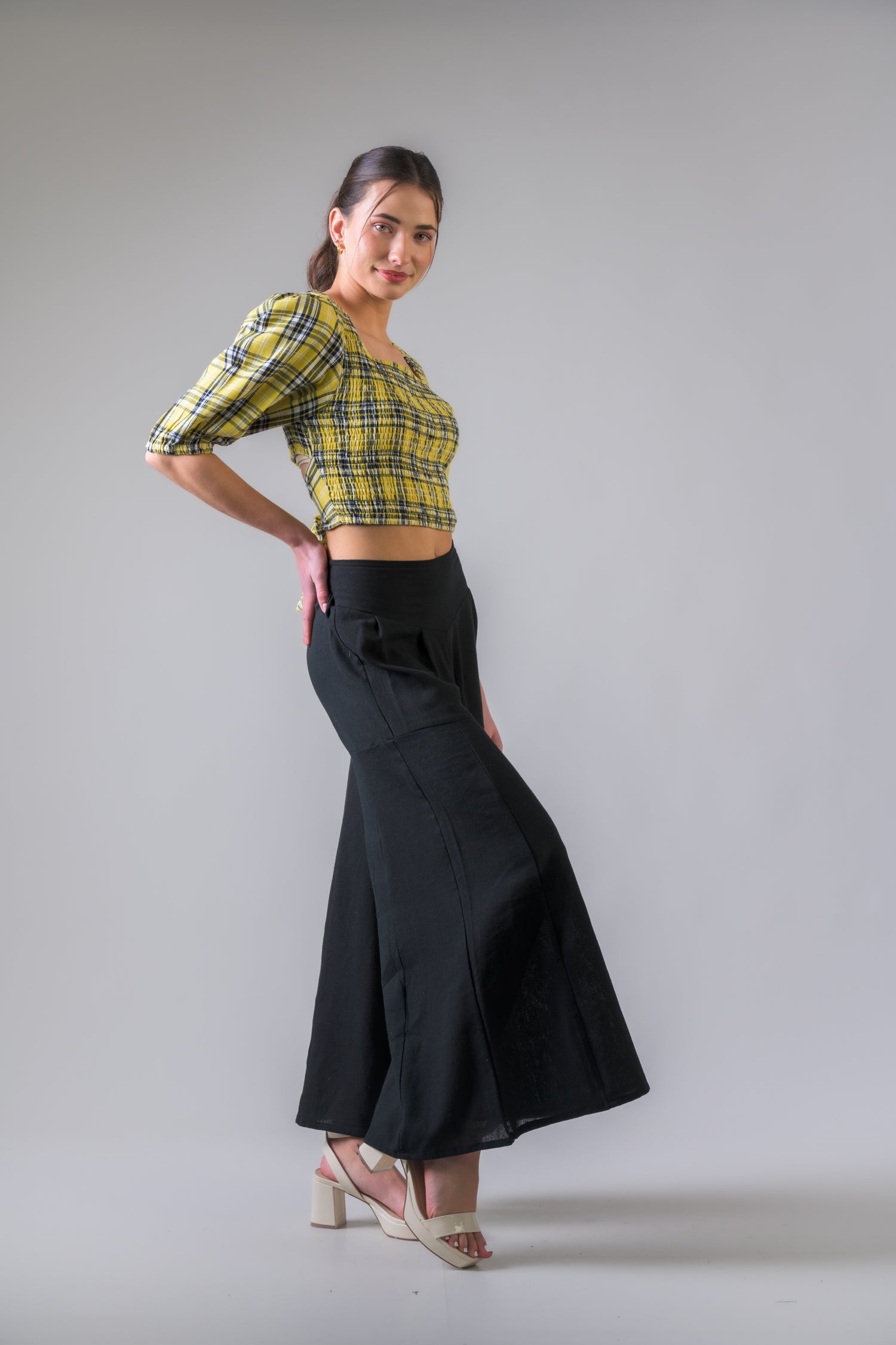 Ginger Smocked Top - Yellow