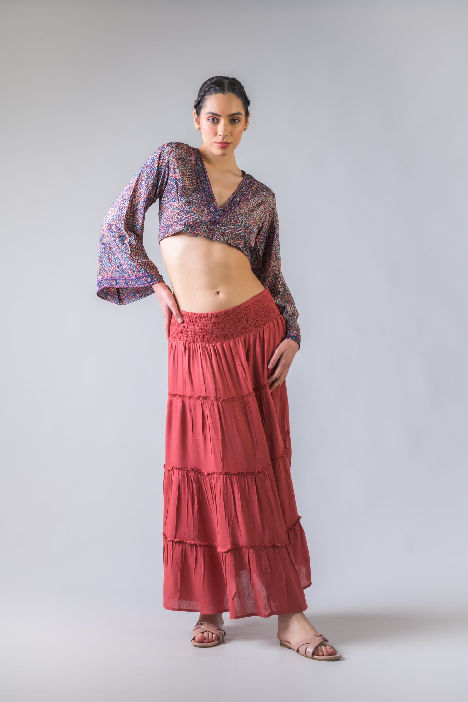 Tie-Back Crop Top - Assorted