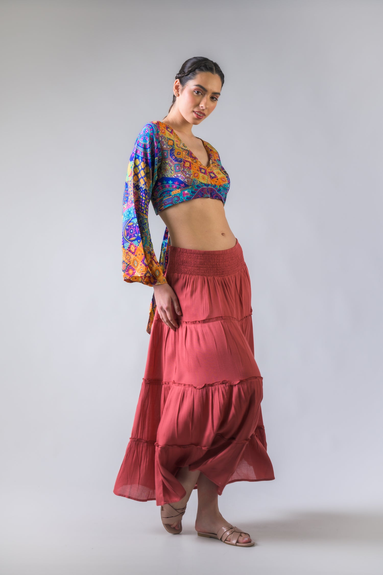 Tie-Back Crop Top - Assorted