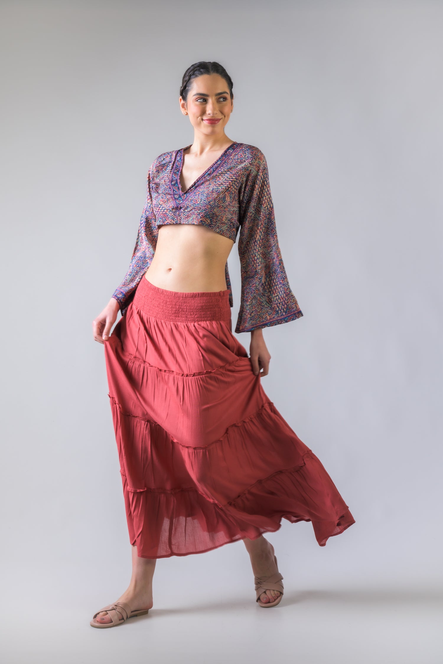 Tie-Back Crop Top - Assorted