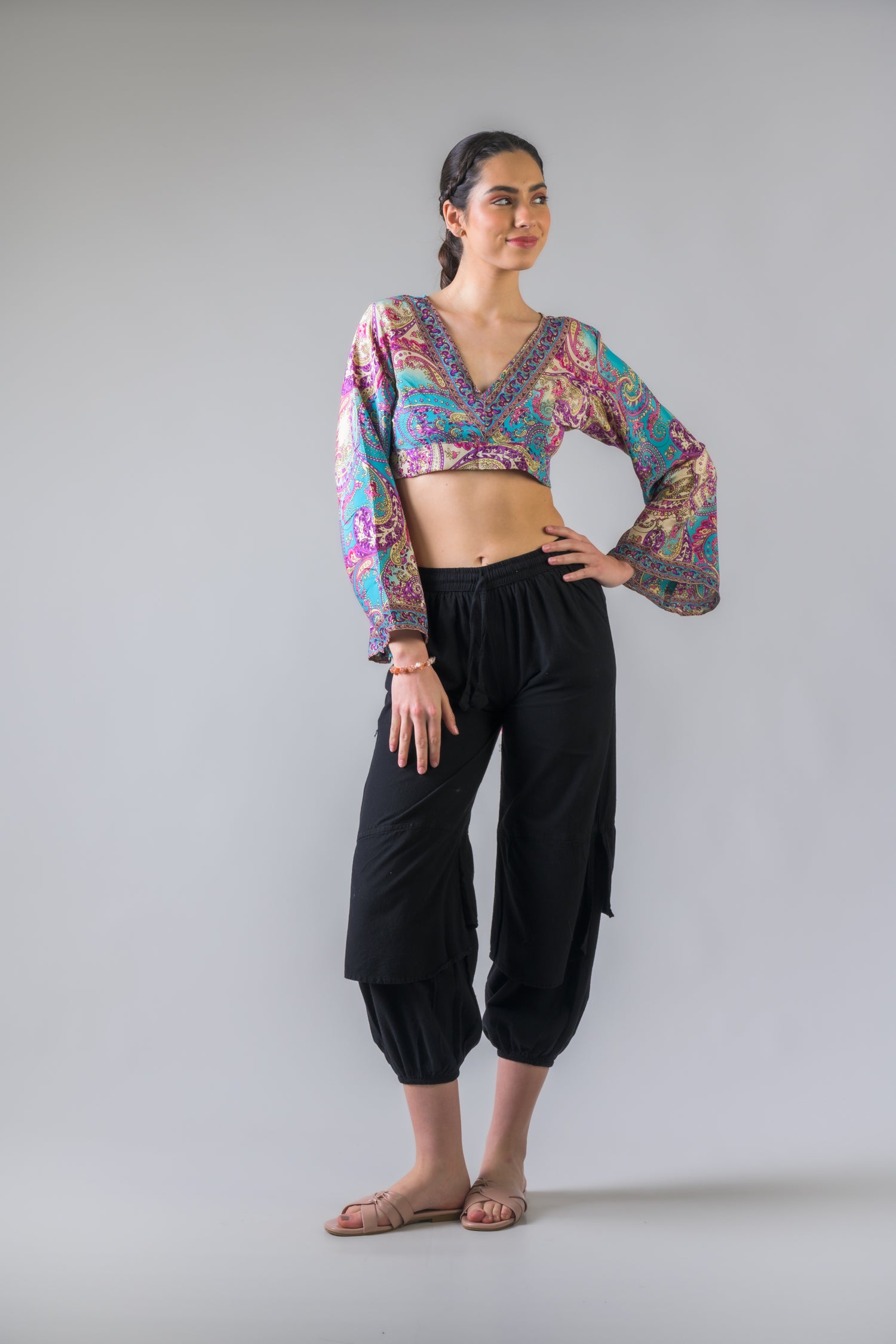 Tie-Back Crop Top - Assorted