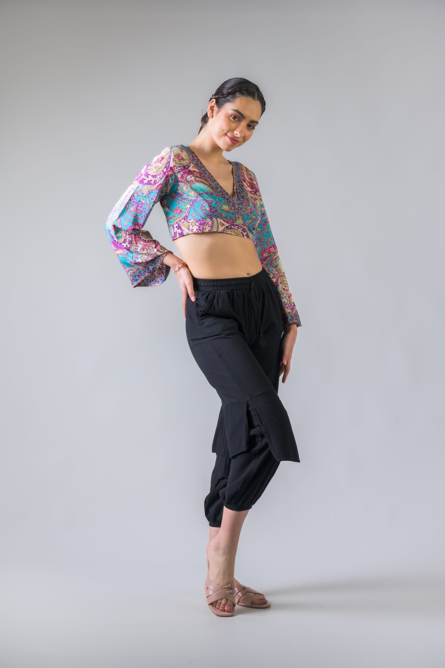 Tie-Back Crop Top - Assorted