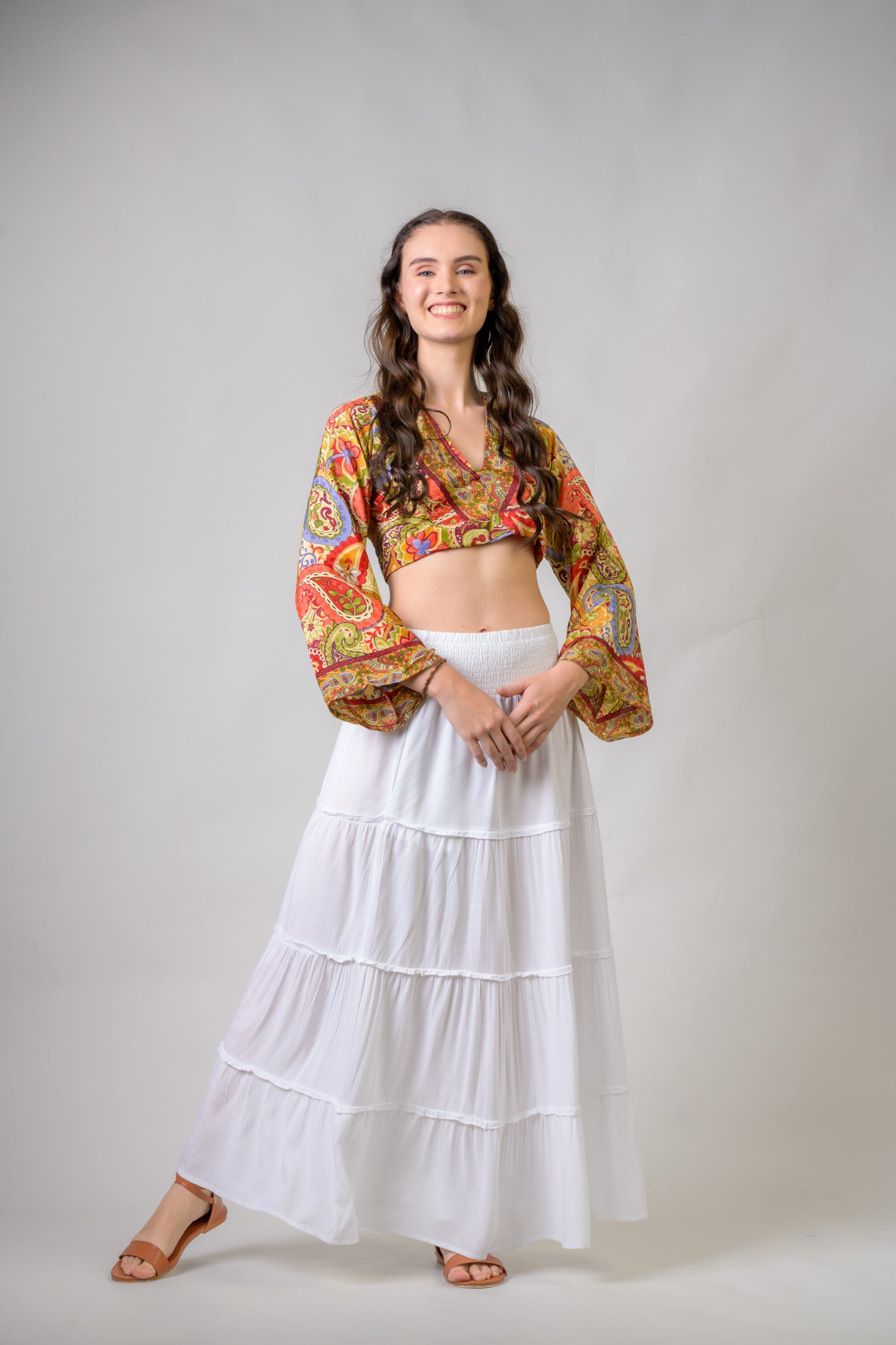 Tie-Back Crop Top - Assorted
