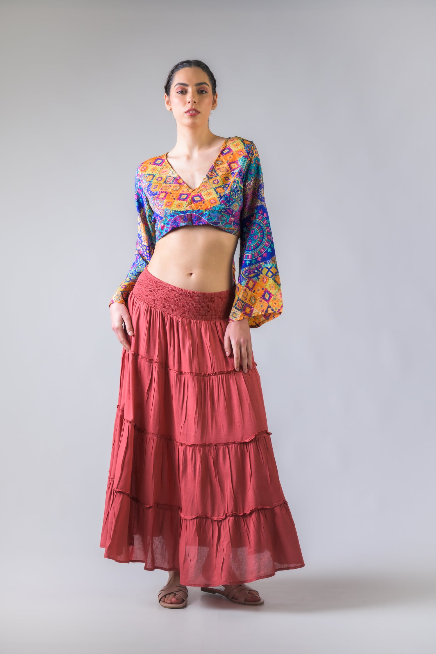 Tie-Back Crop Top - Assorted