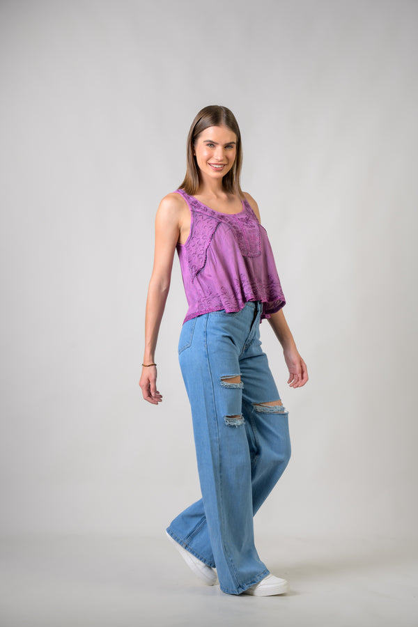 Petticoat Crop Top - Pink