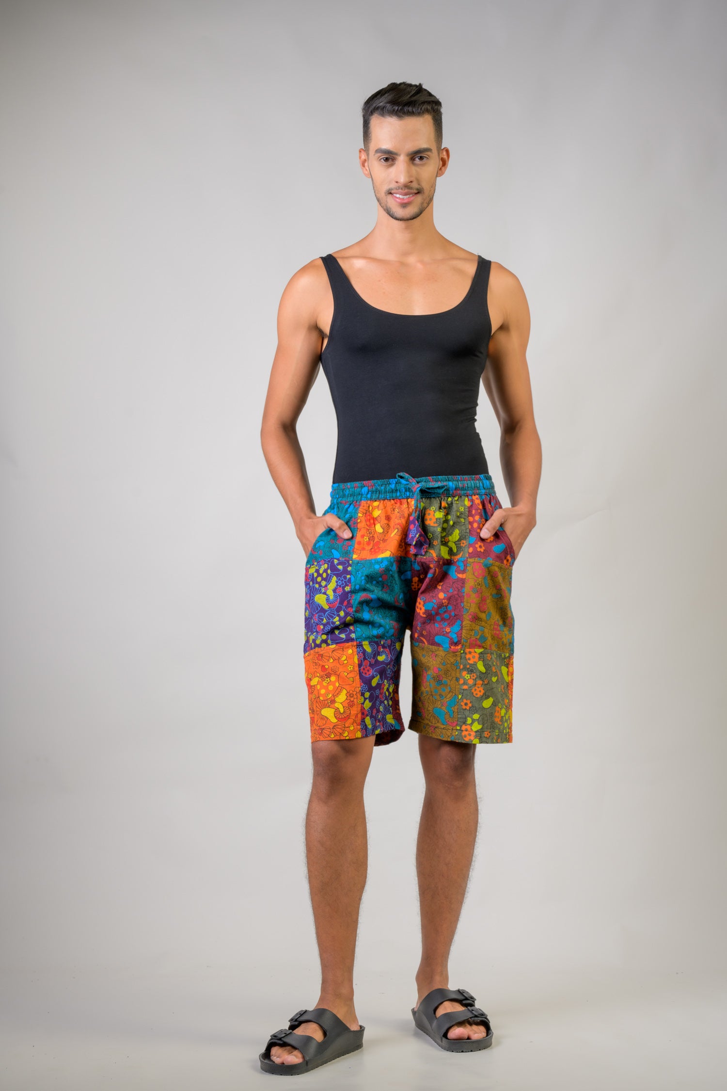 Colorful Mushroom Patches Shorts