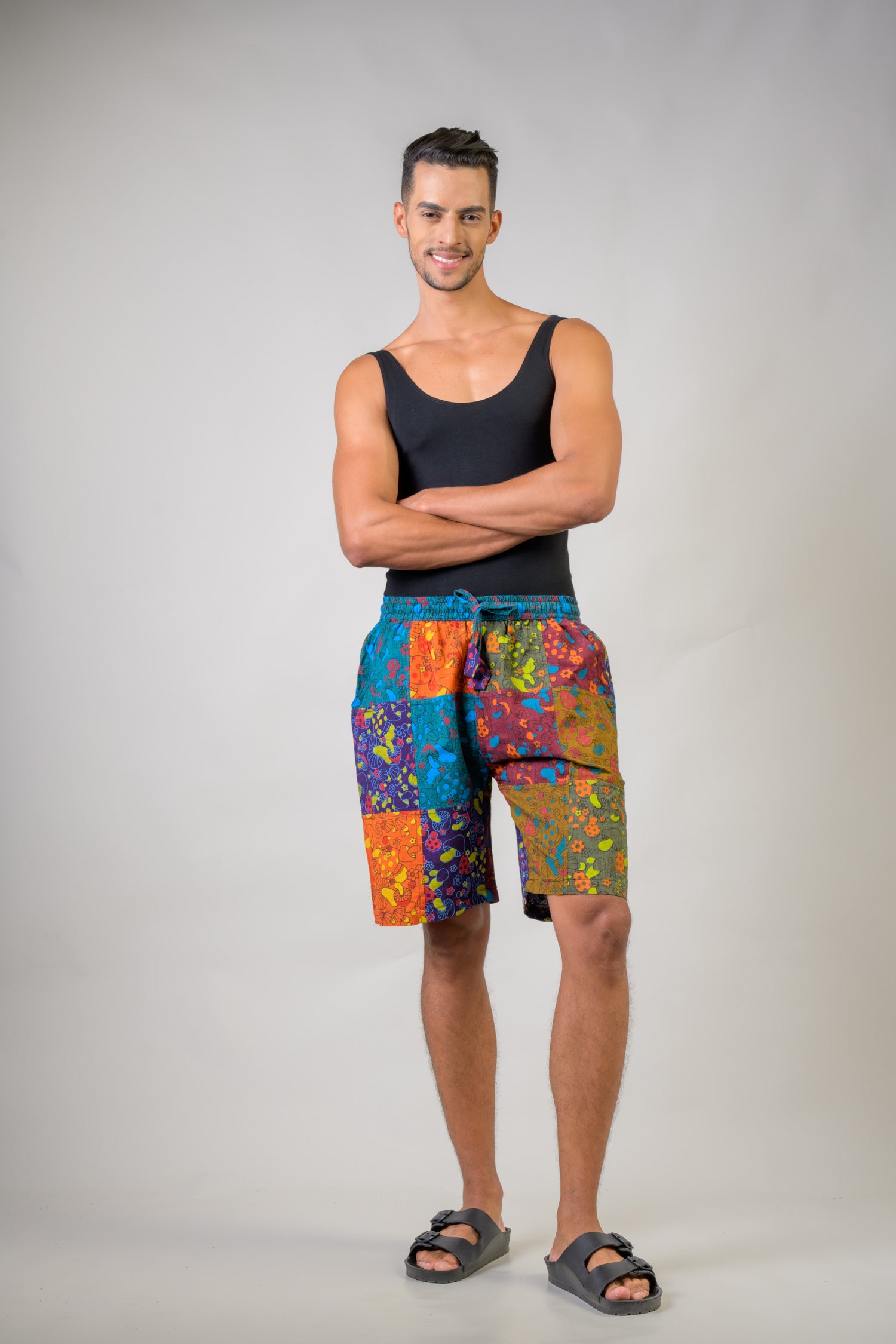 Colorful Mushroom Patches Shorts