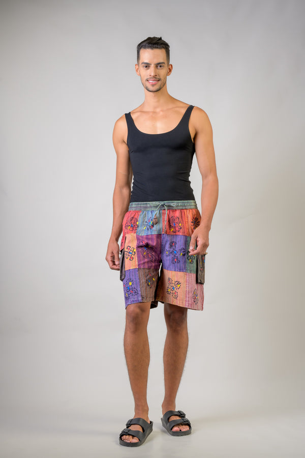 Cotton Mix Patch Short Trouser