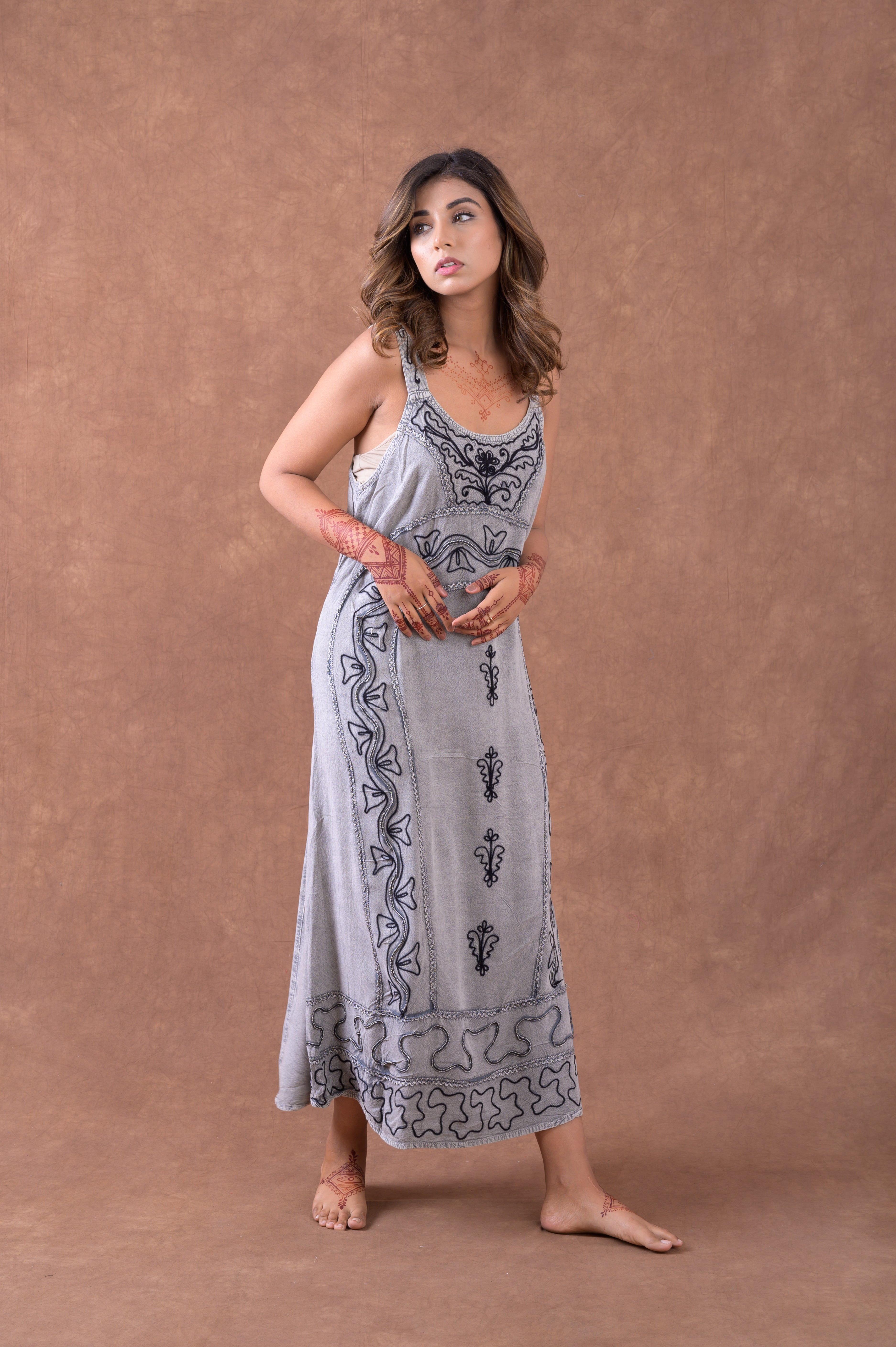 Rhea Duchess Print Sleeveless Print Dress