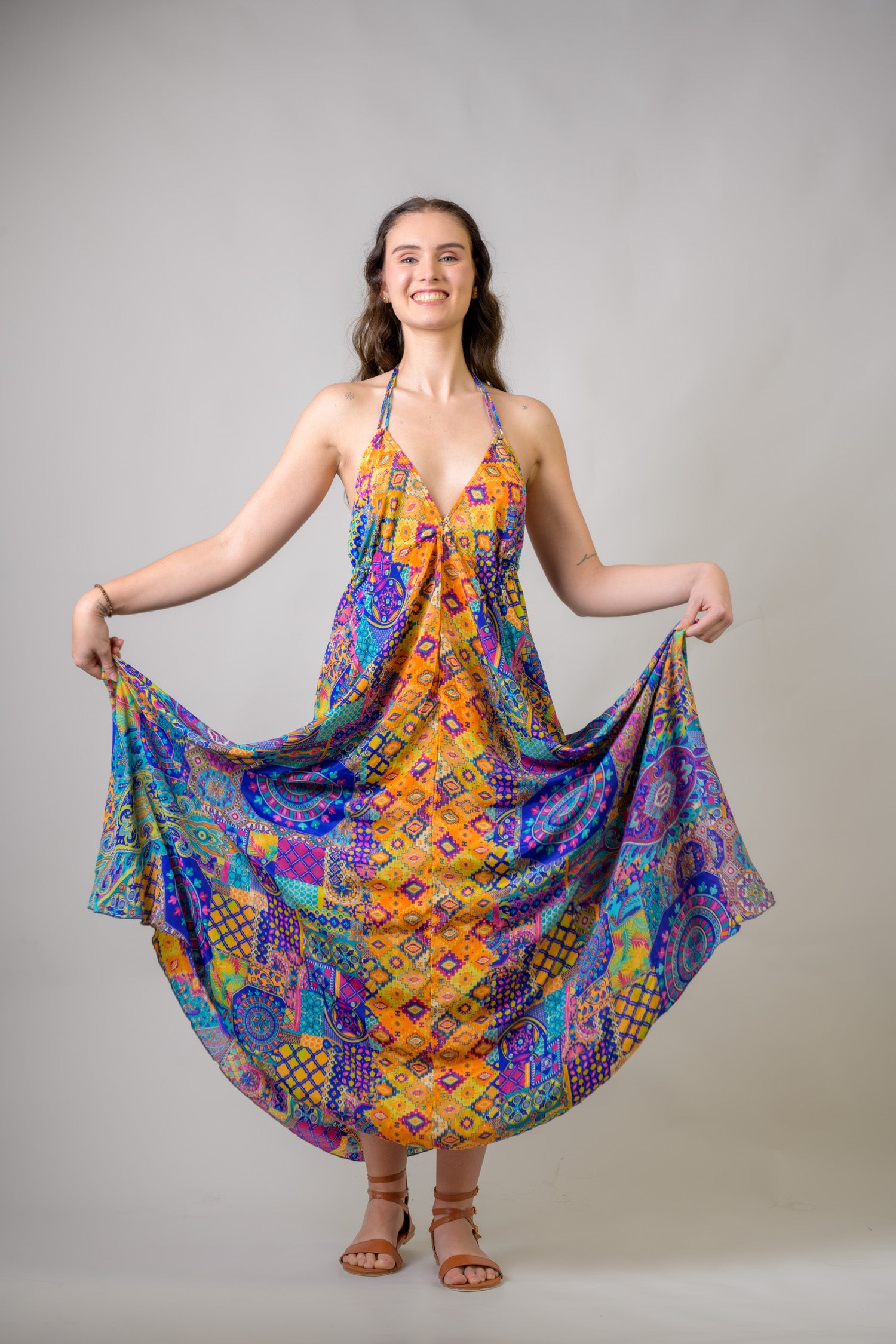 Halter Panel Dress