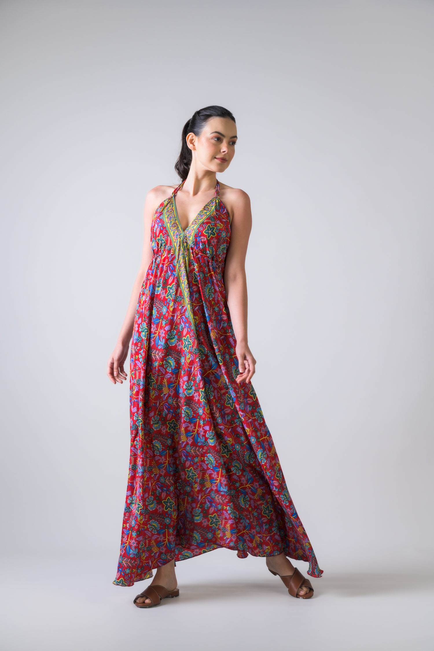 Halter Panel Dress