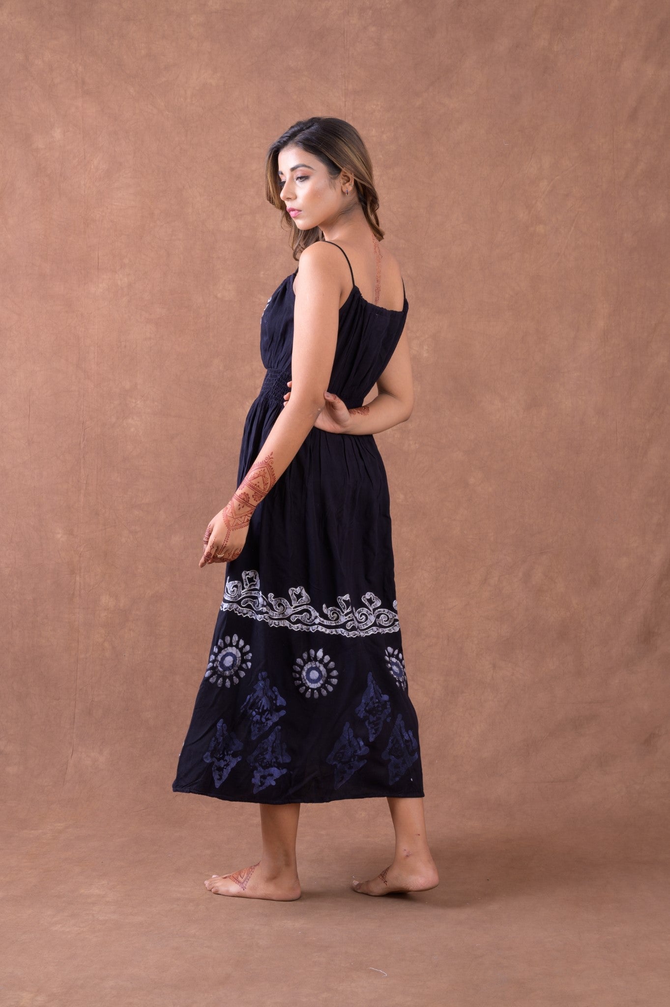 Rhea Tie-Strap Print Dress