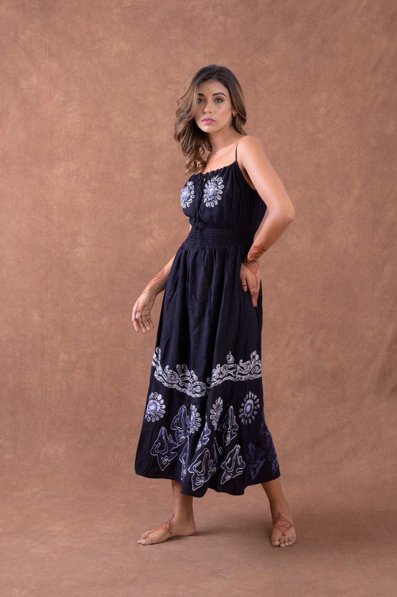 Rhea Tie-Strap Print Dress