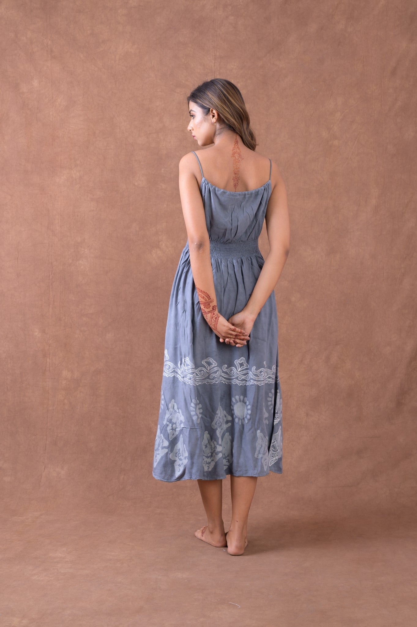 Rhea Tie-Strap Print Dress