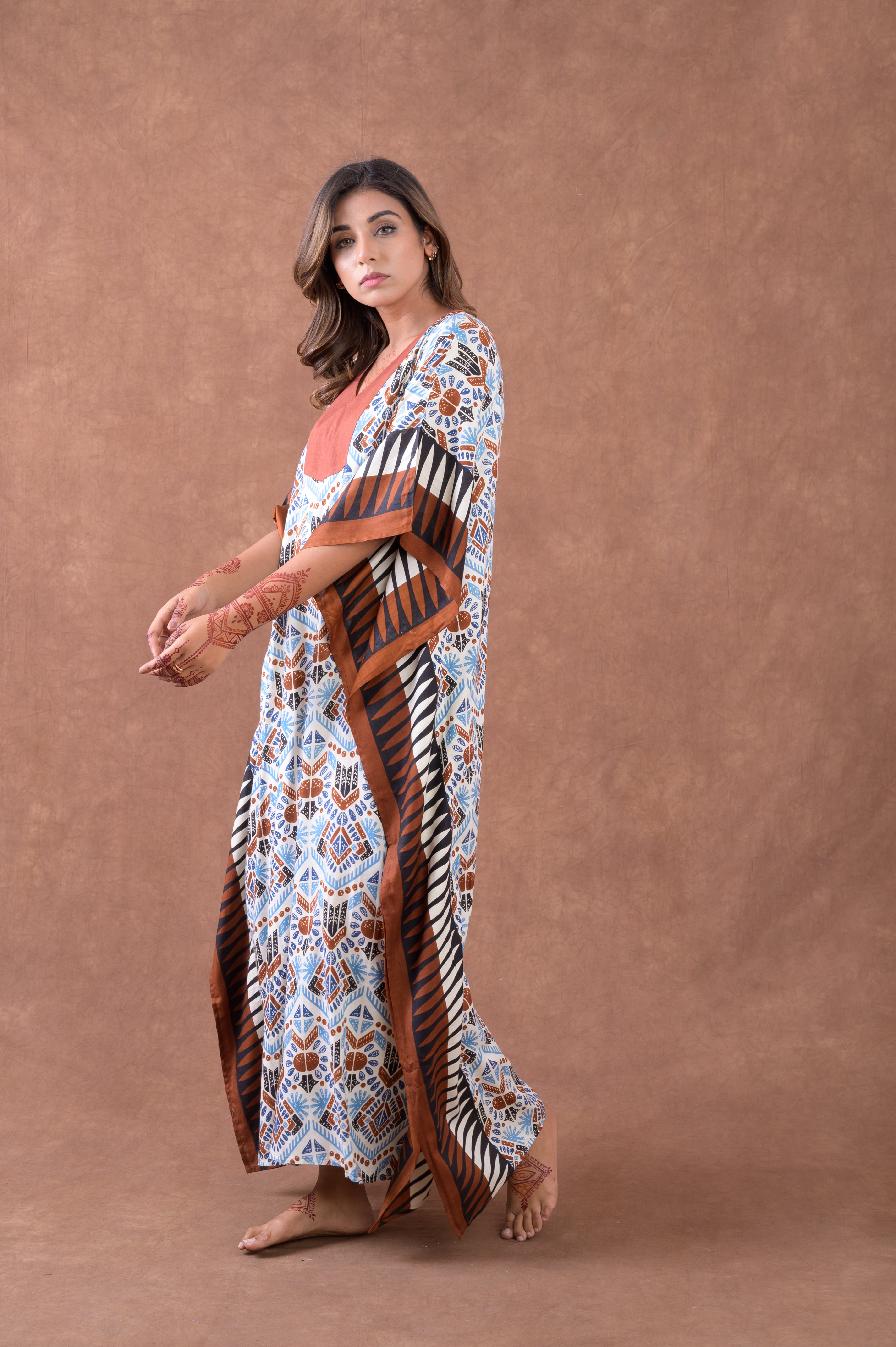 Print Long Kaftan