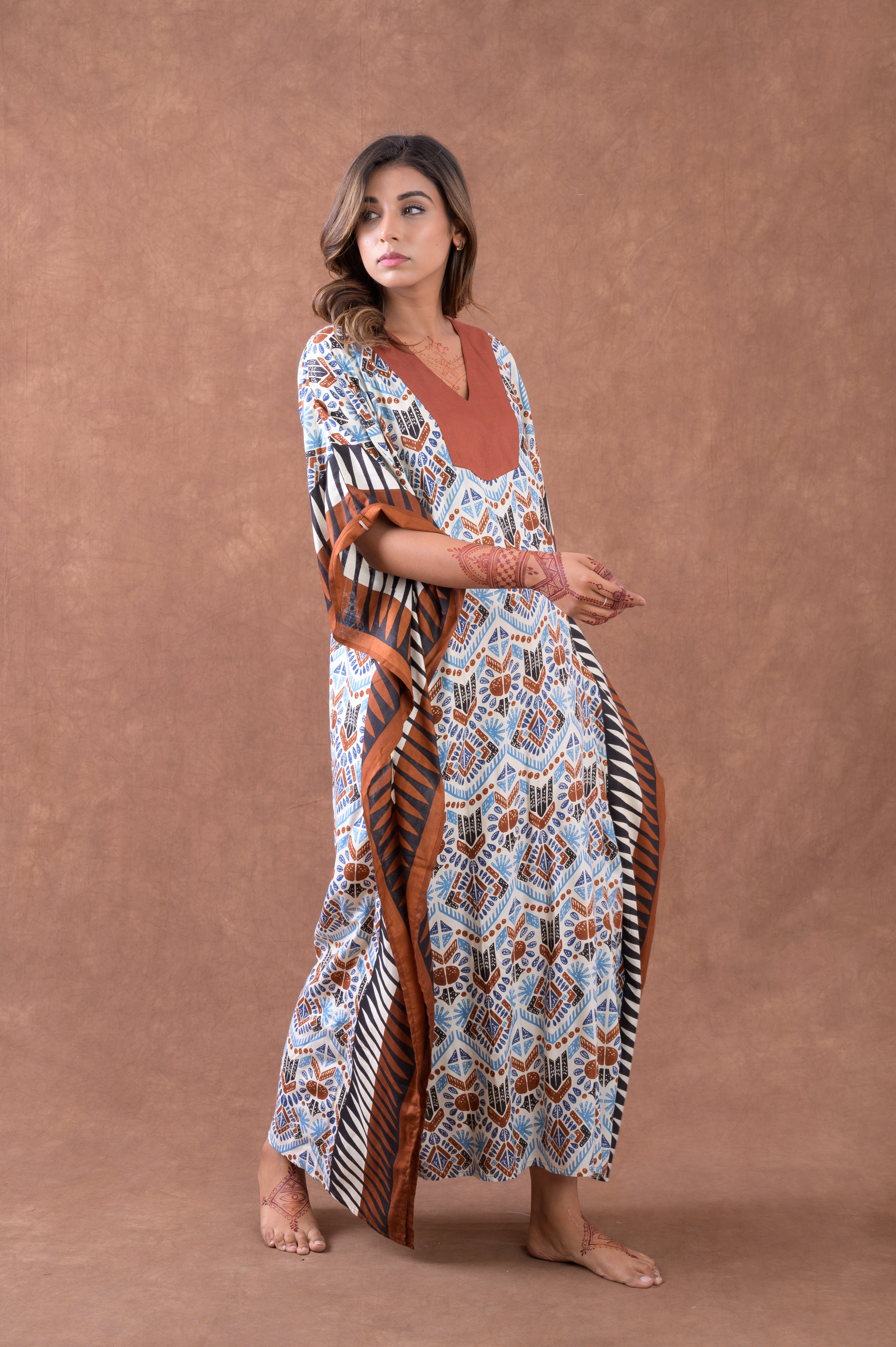 Print Long Kaftan