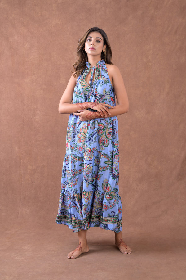 Patterned Panel Dress - Assorted