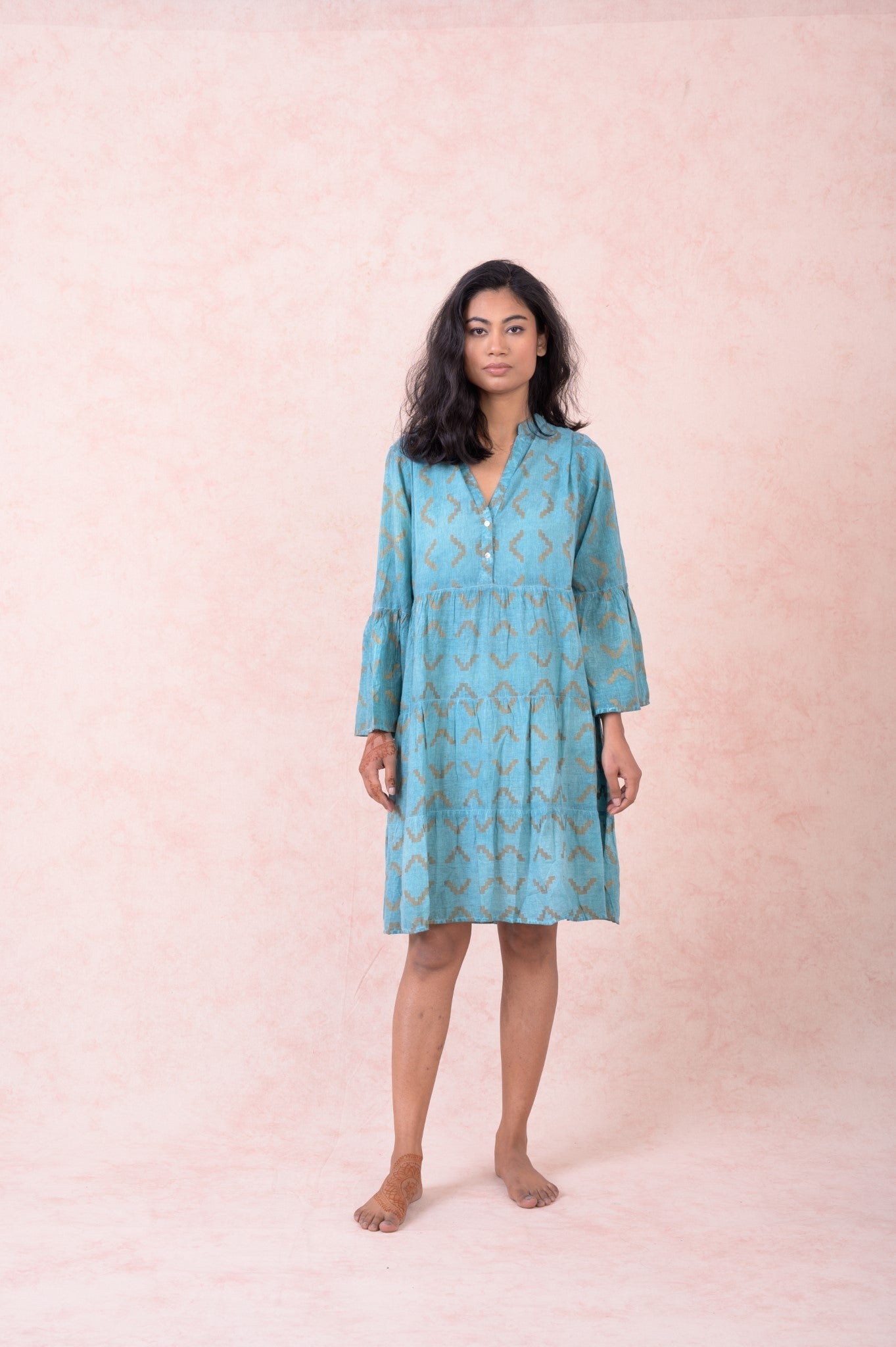 Rhea Block Print Dress