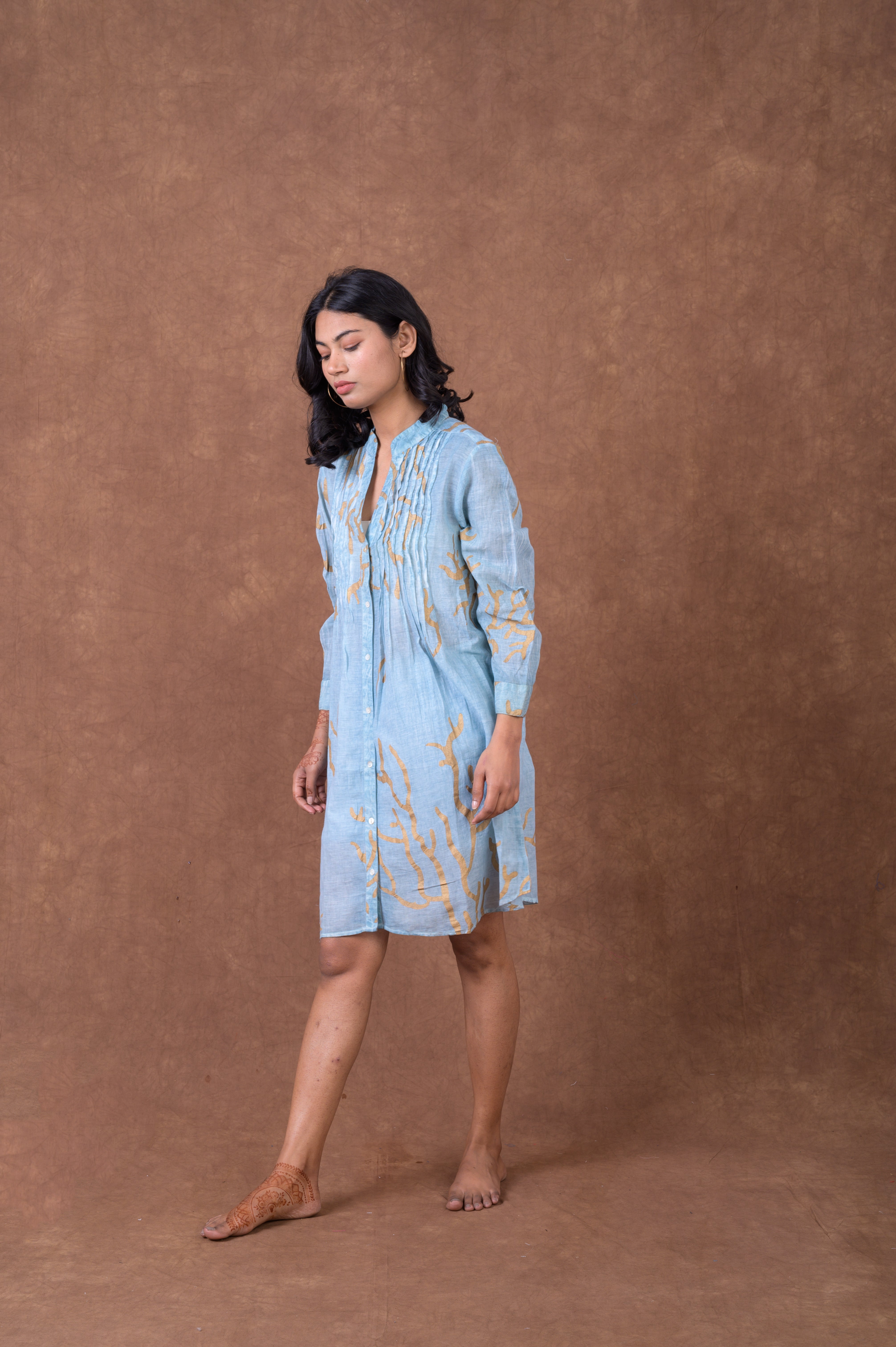 Block Print Tunic Top