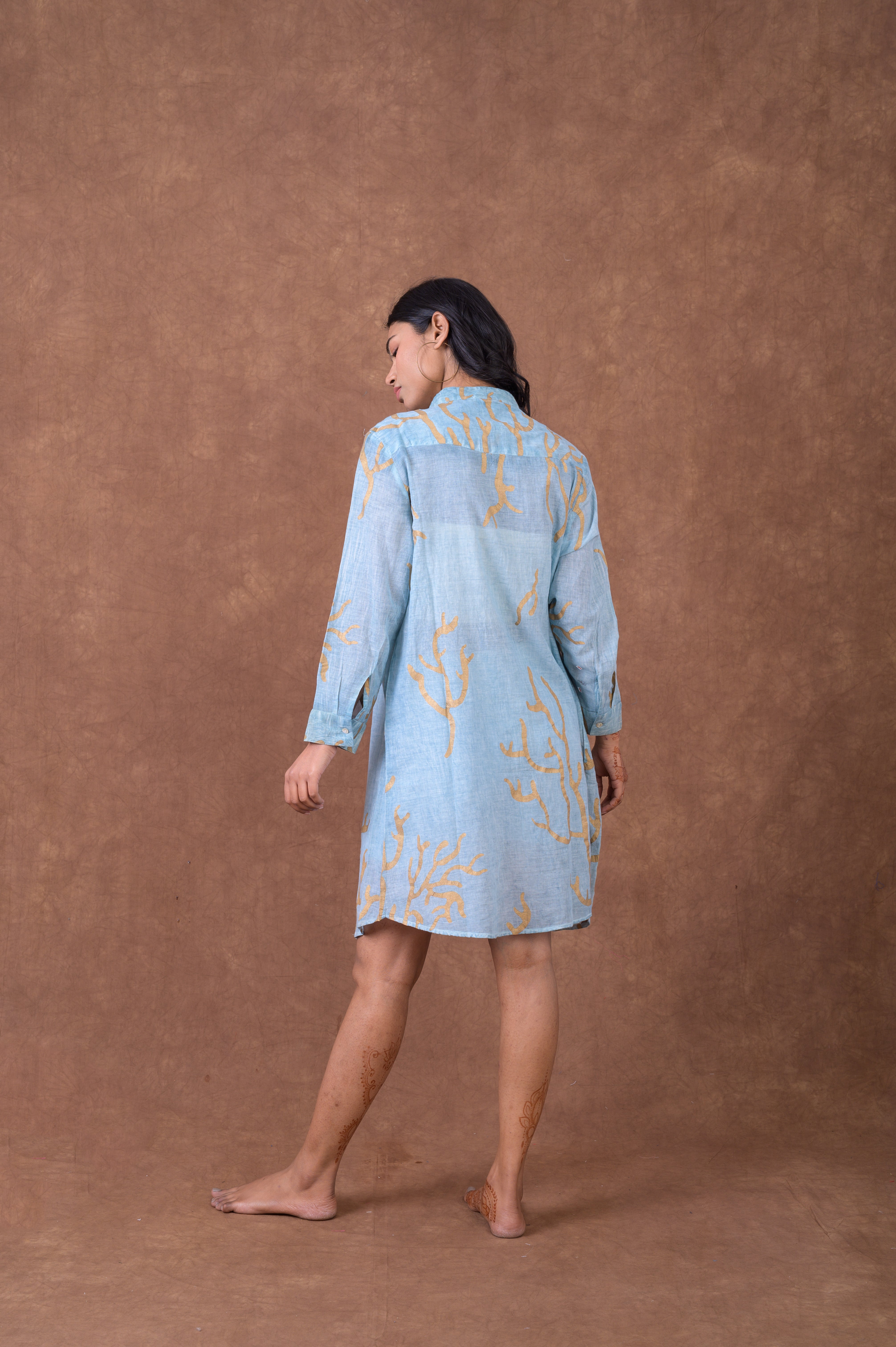 Block Print Tunic Top