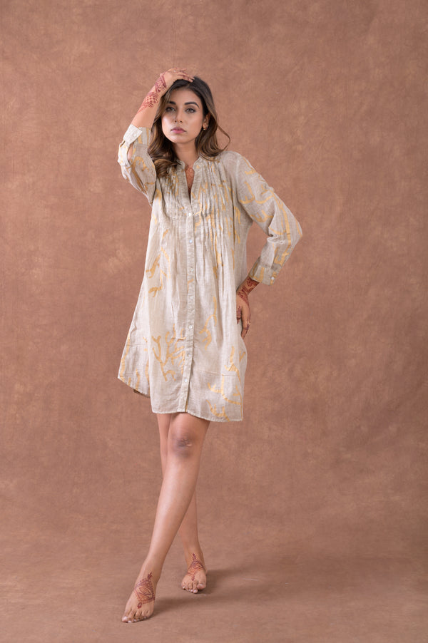 Block Print Tunic Top