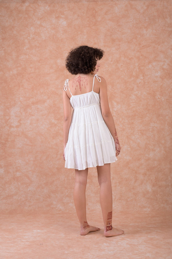 Monica Dress - Natural/Gold