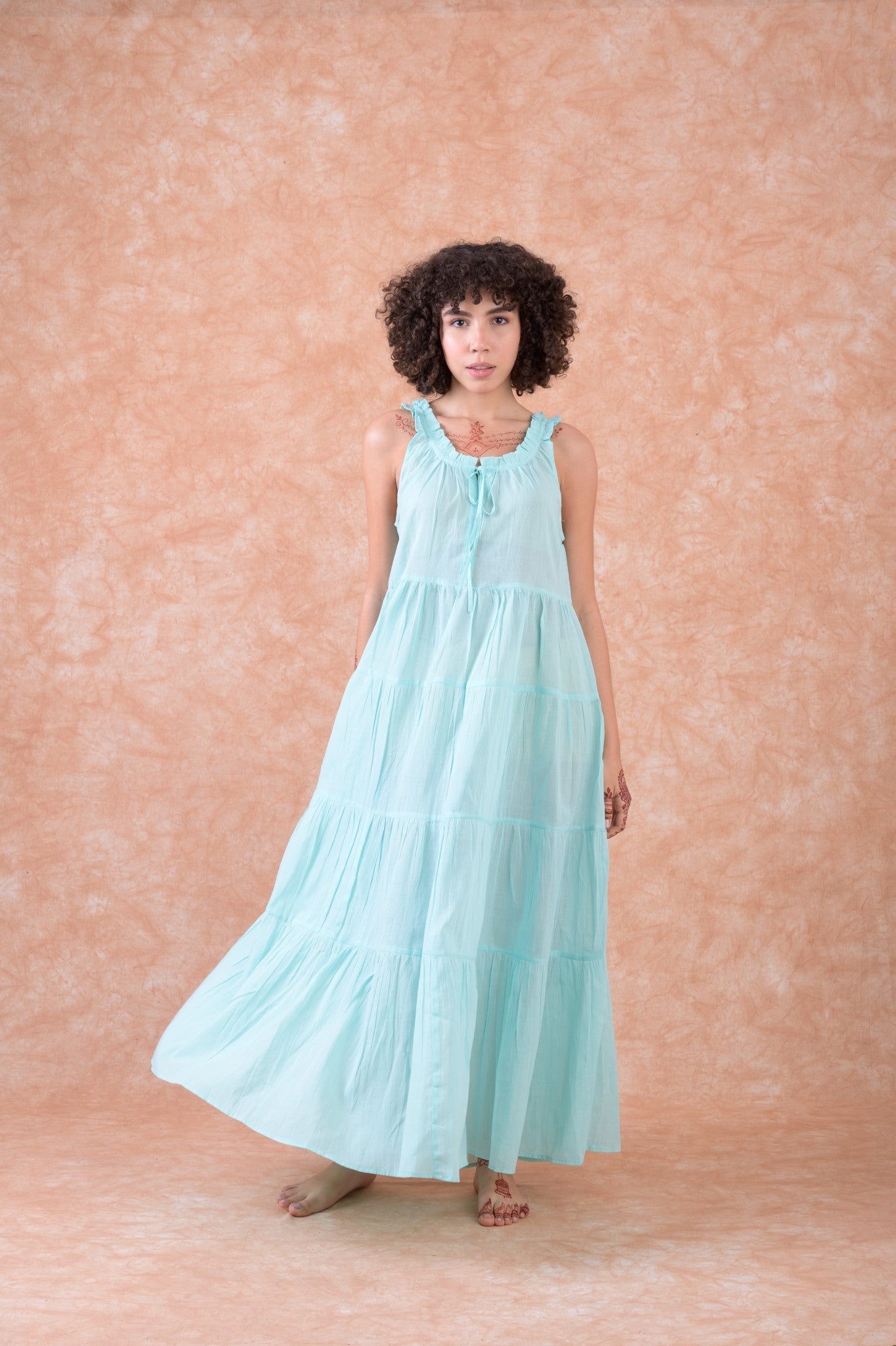 Rhea Solid Color Dress