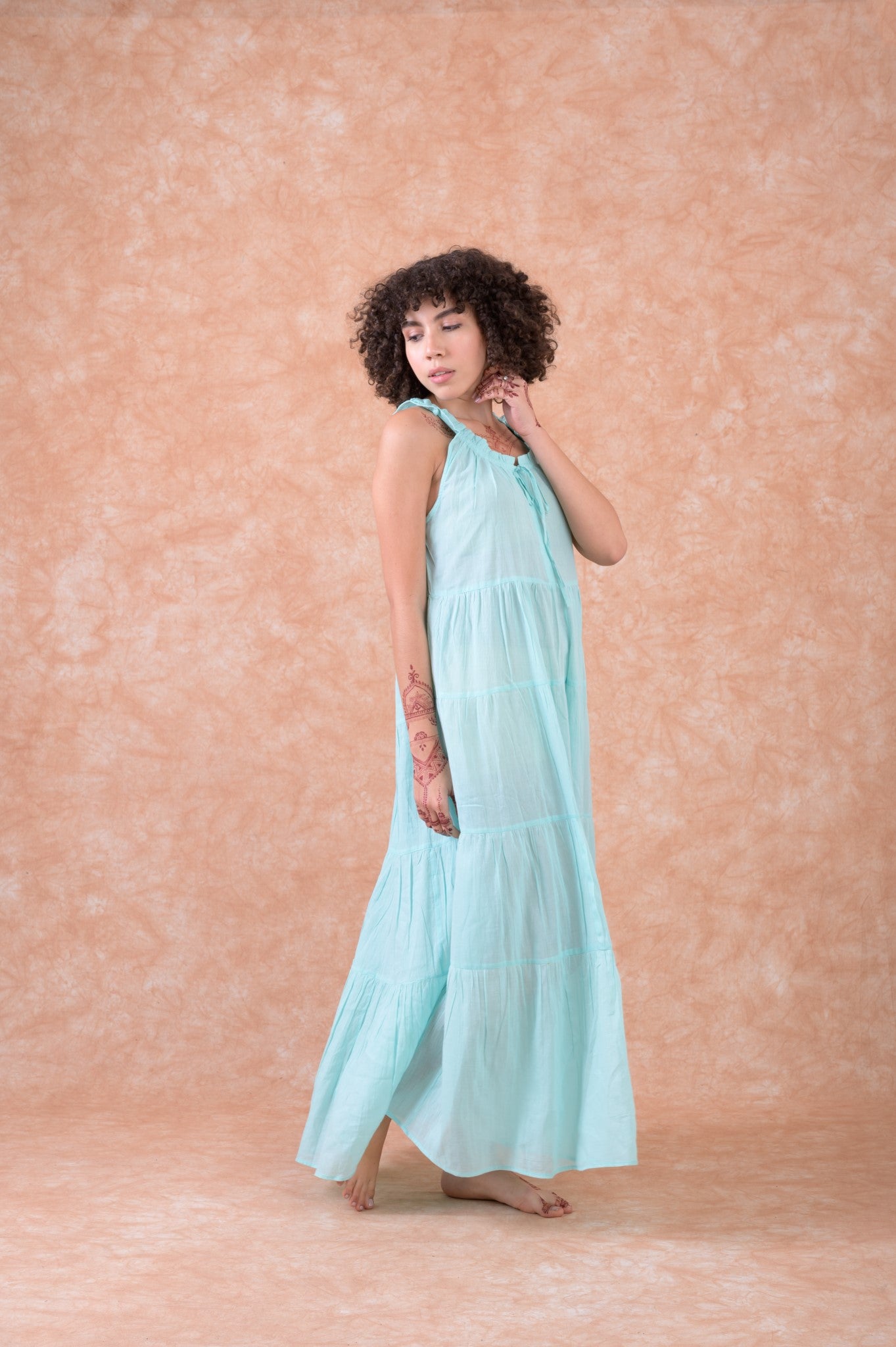 Rhea Solid Color Dress