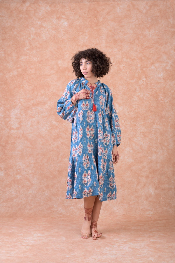 Molly Dress - Denim Blue