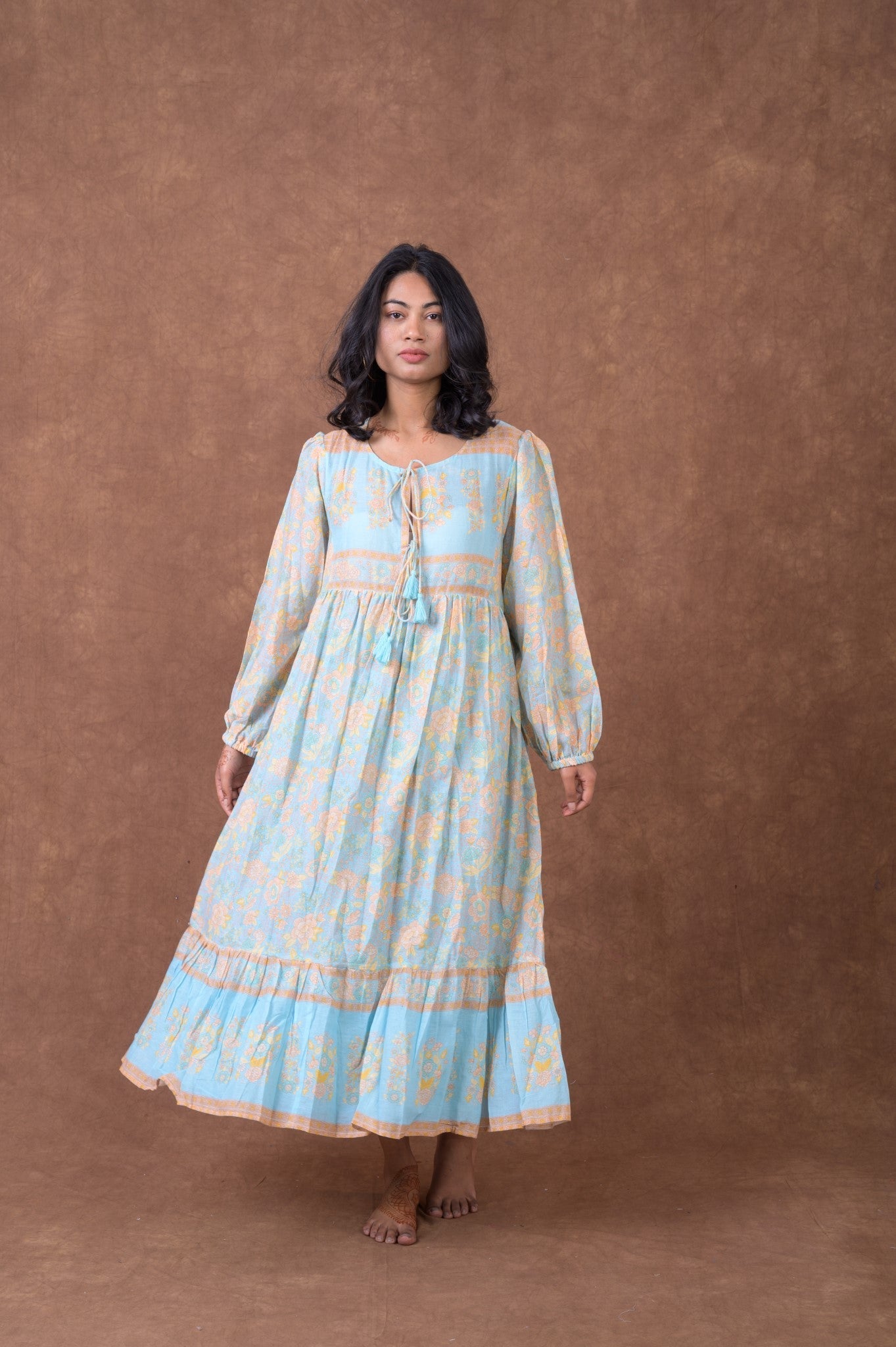 Rhea Cotton Print Dress