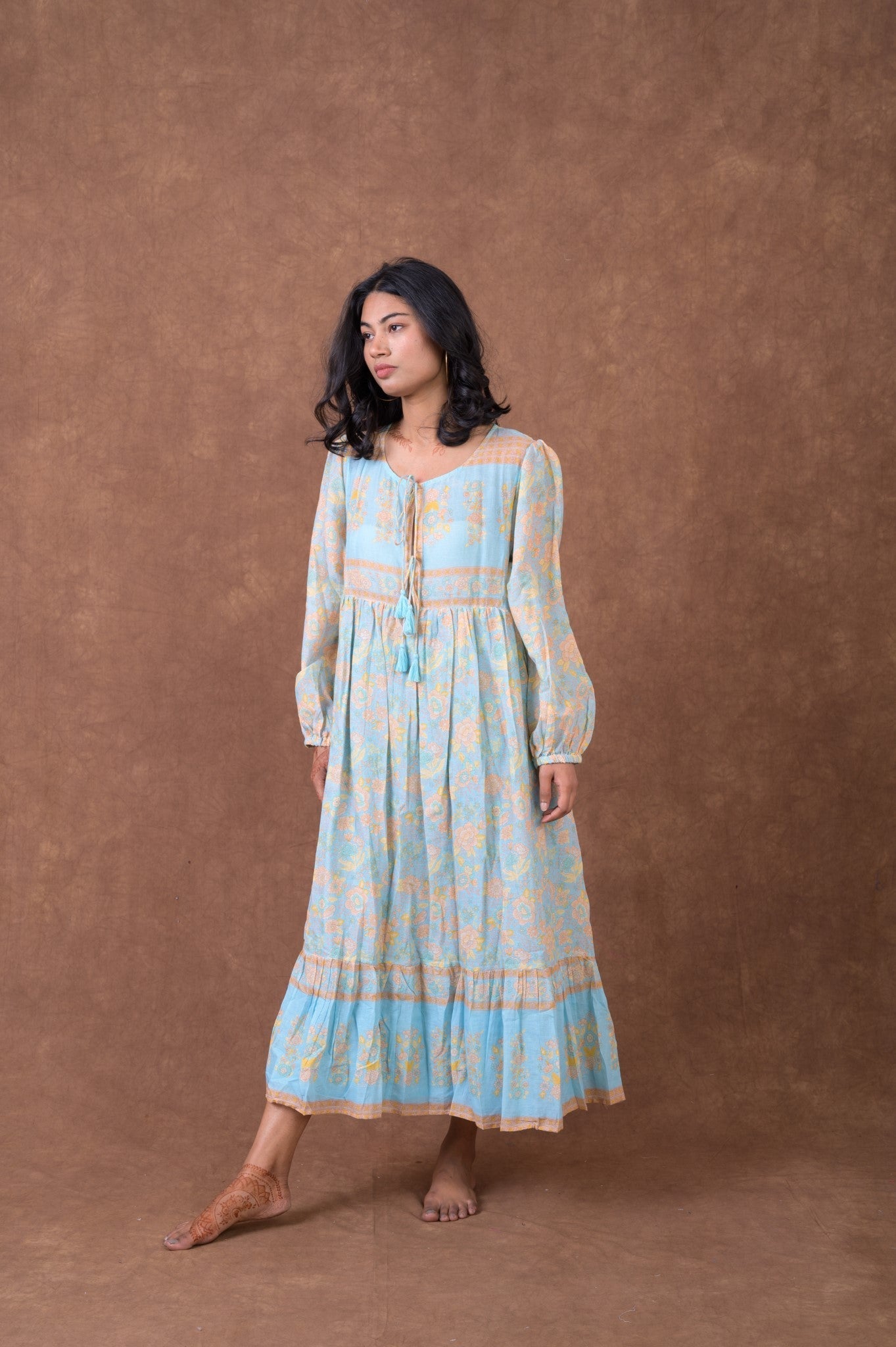 Rhea Cotton Print Dress