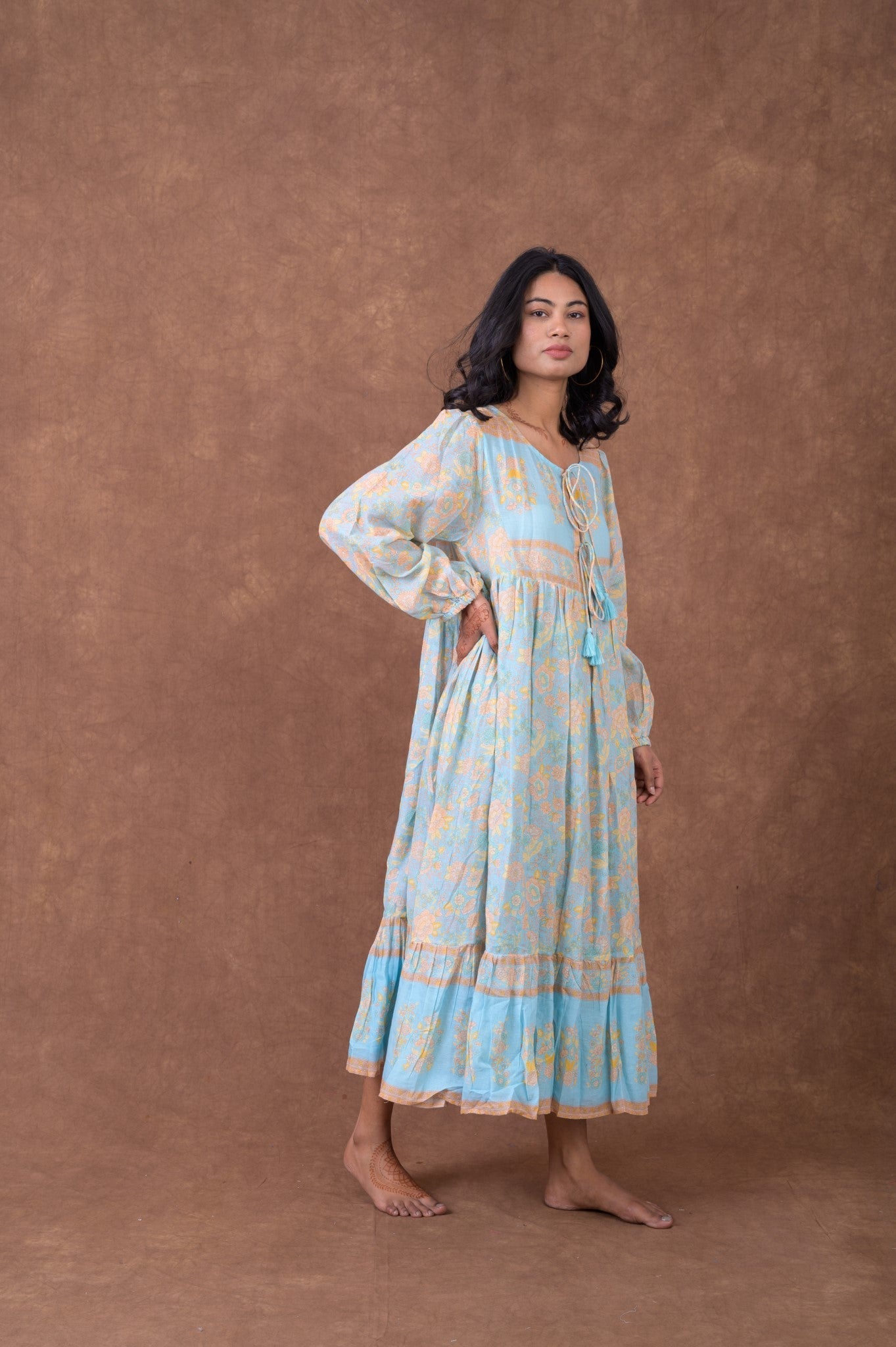Rhea Cotton Print Dress