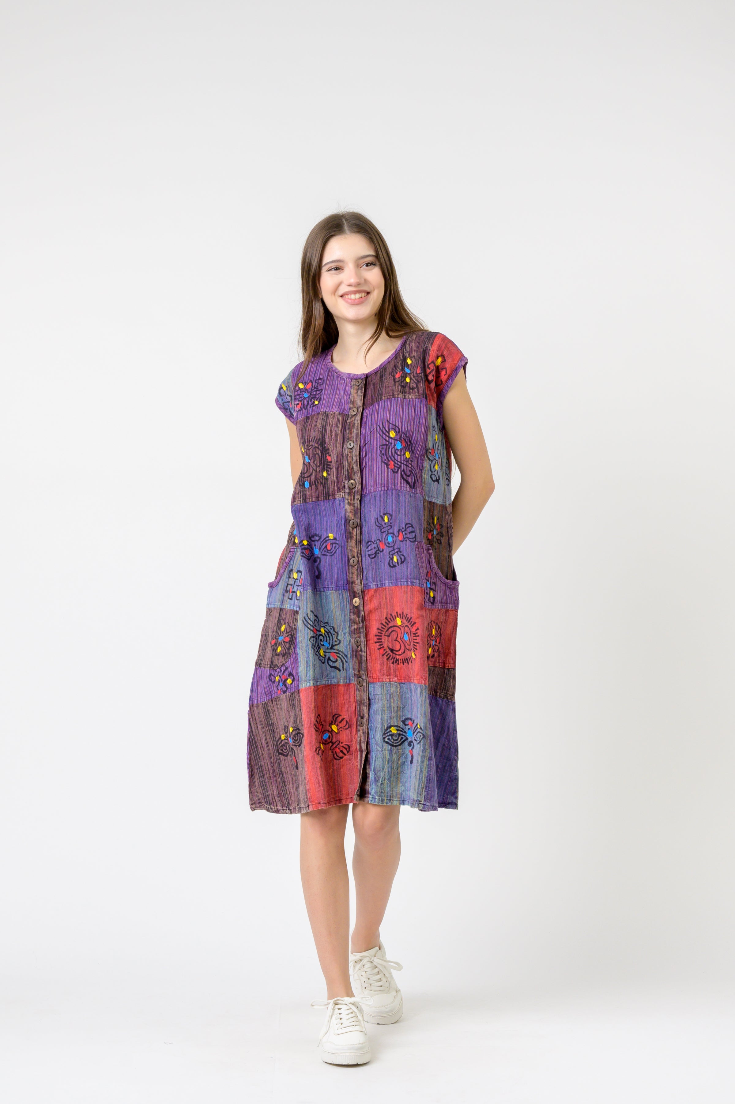 Rhea Button-Down Midi Dress