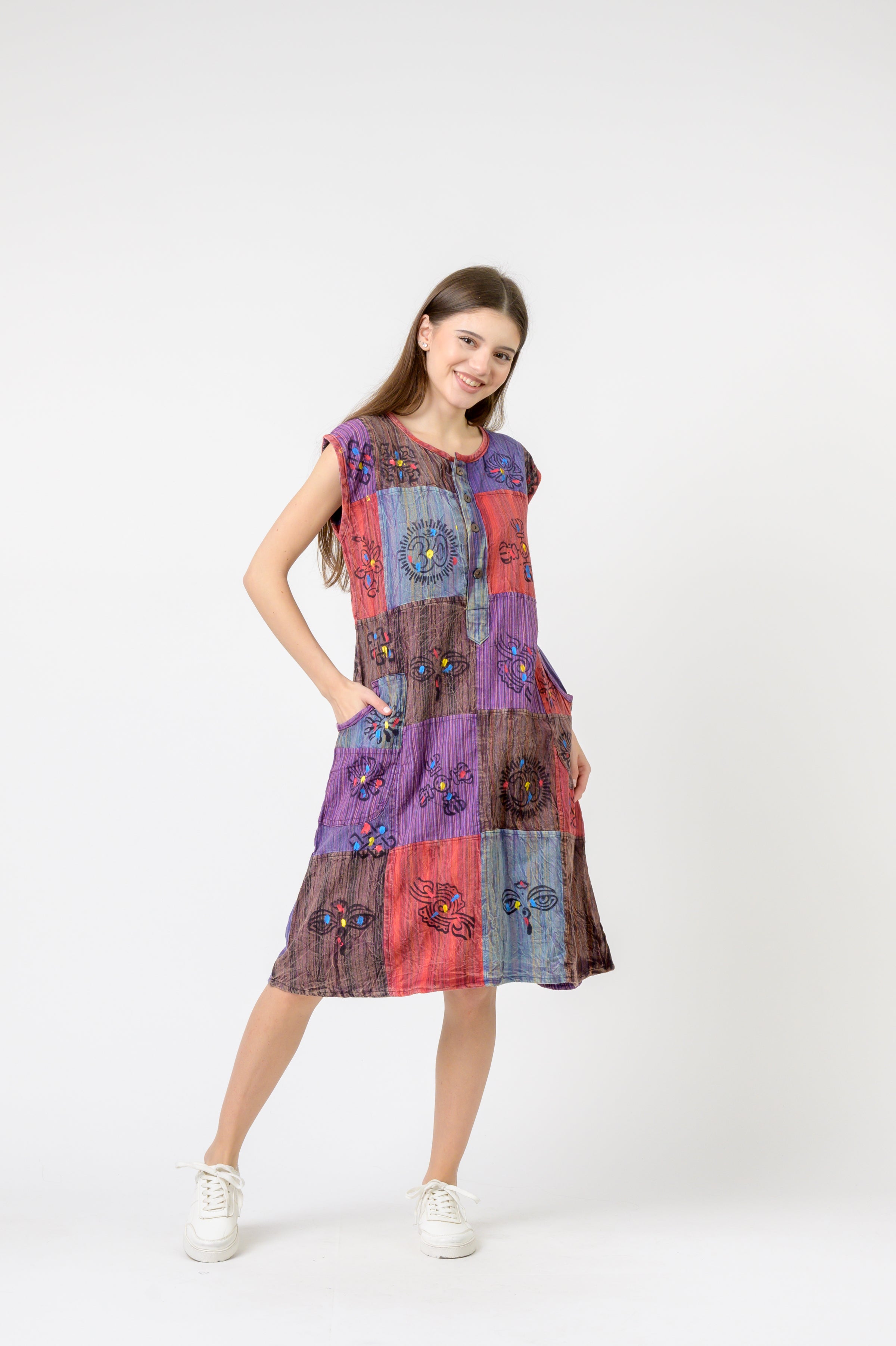 Button-Down Midi Dress