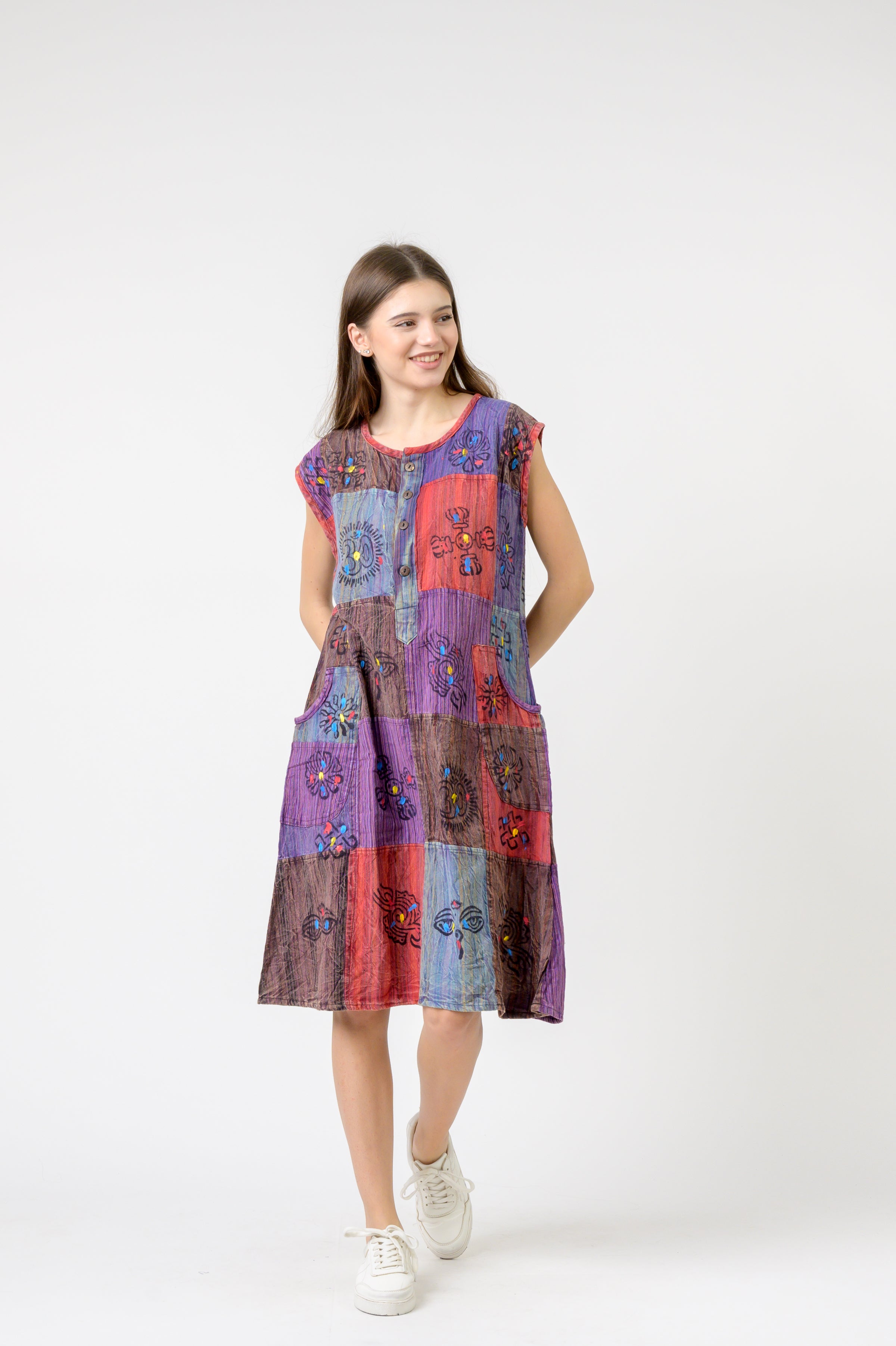 Rhea Button-Down Midi Dress