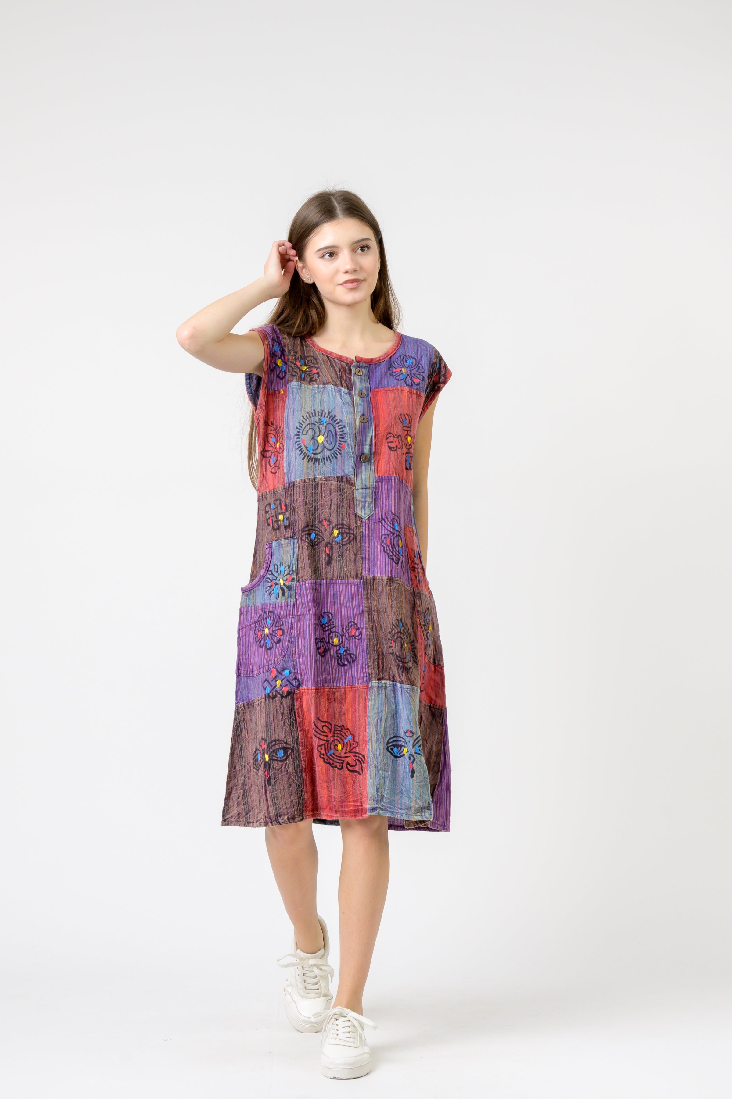 Rhea Button-Down Midi Dress