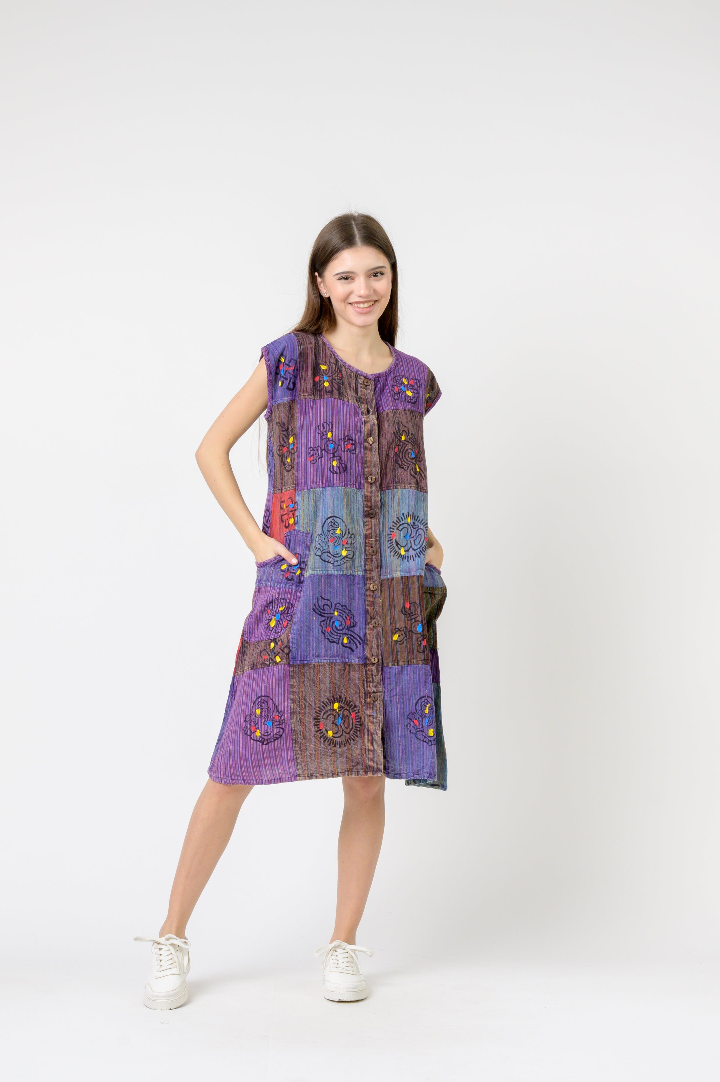 Button-Down Midi Dress