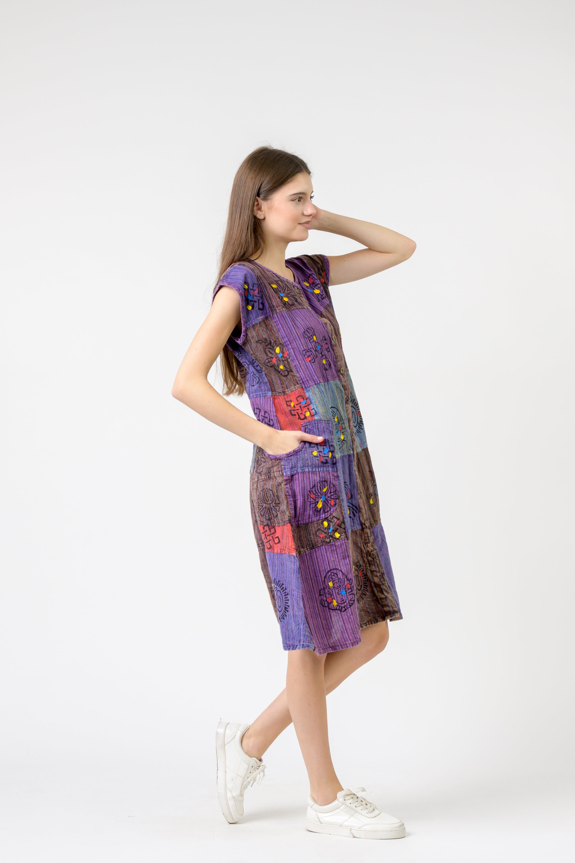 Rhea Button-Down Midi Dress