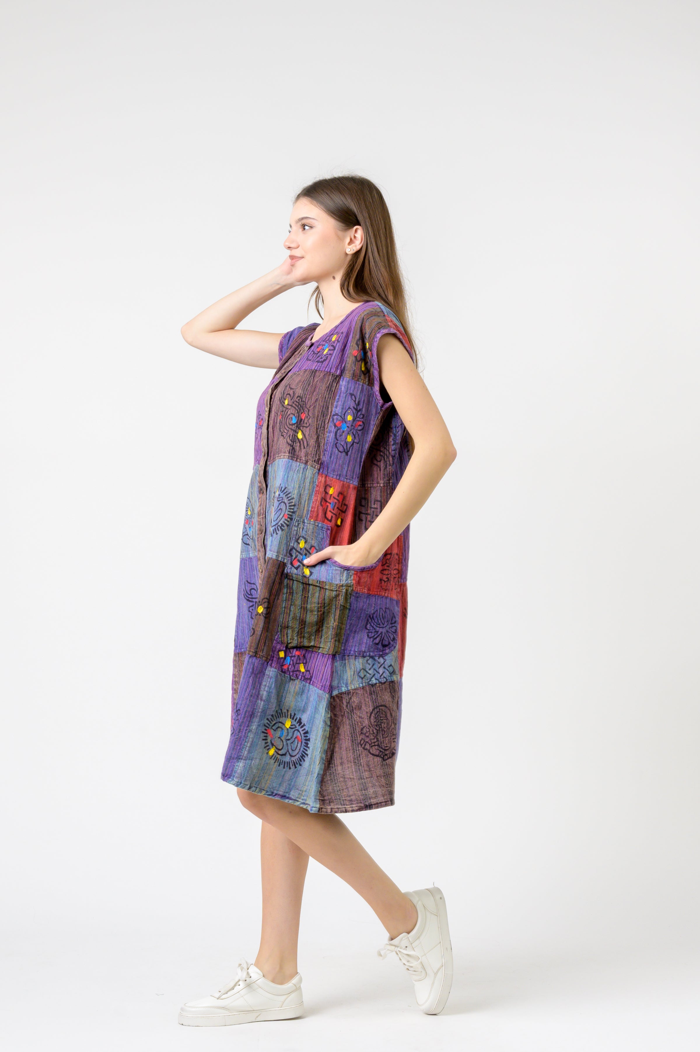 Button-Down Midi Dress