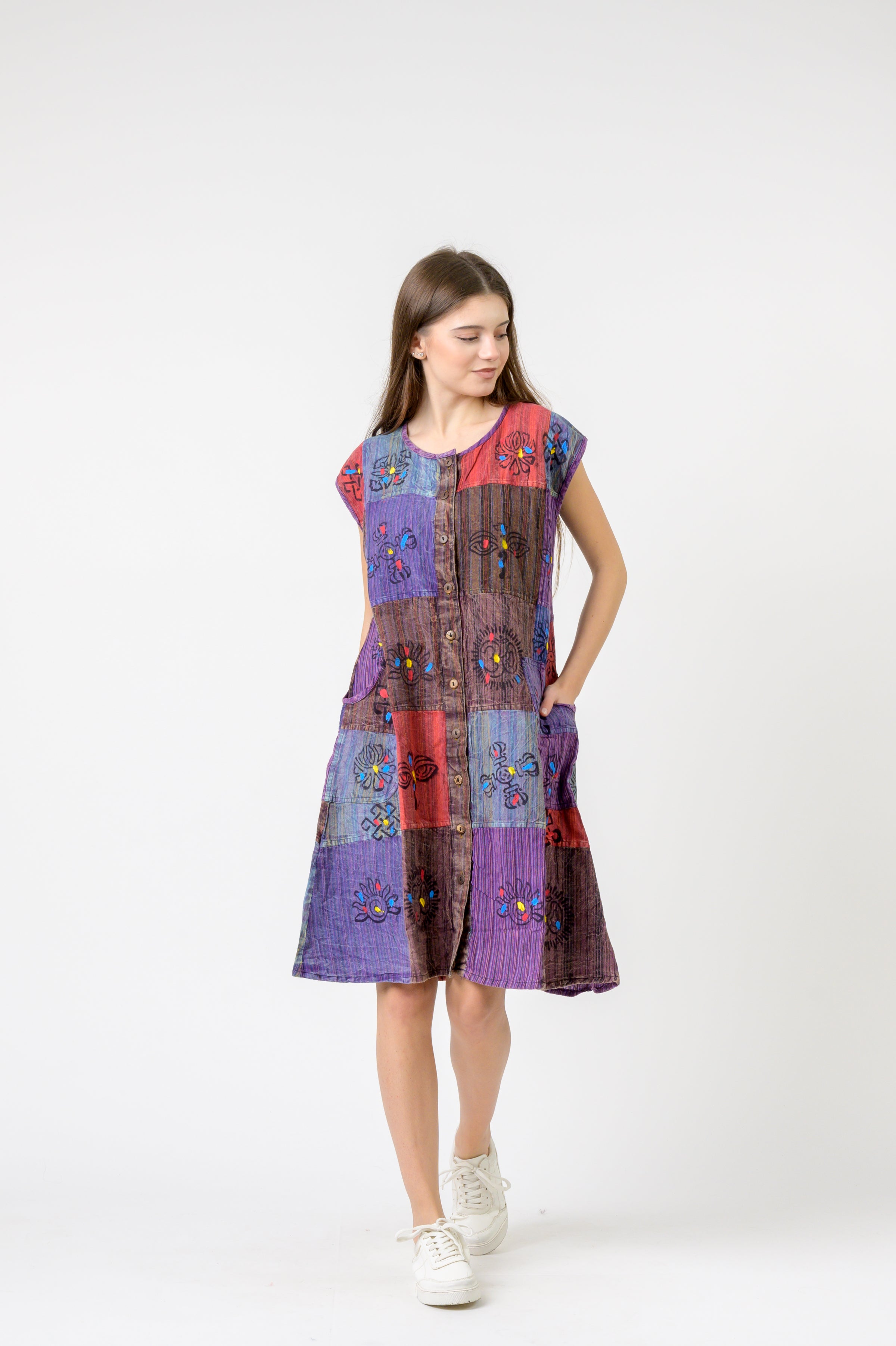 Button-Down Midi Dress