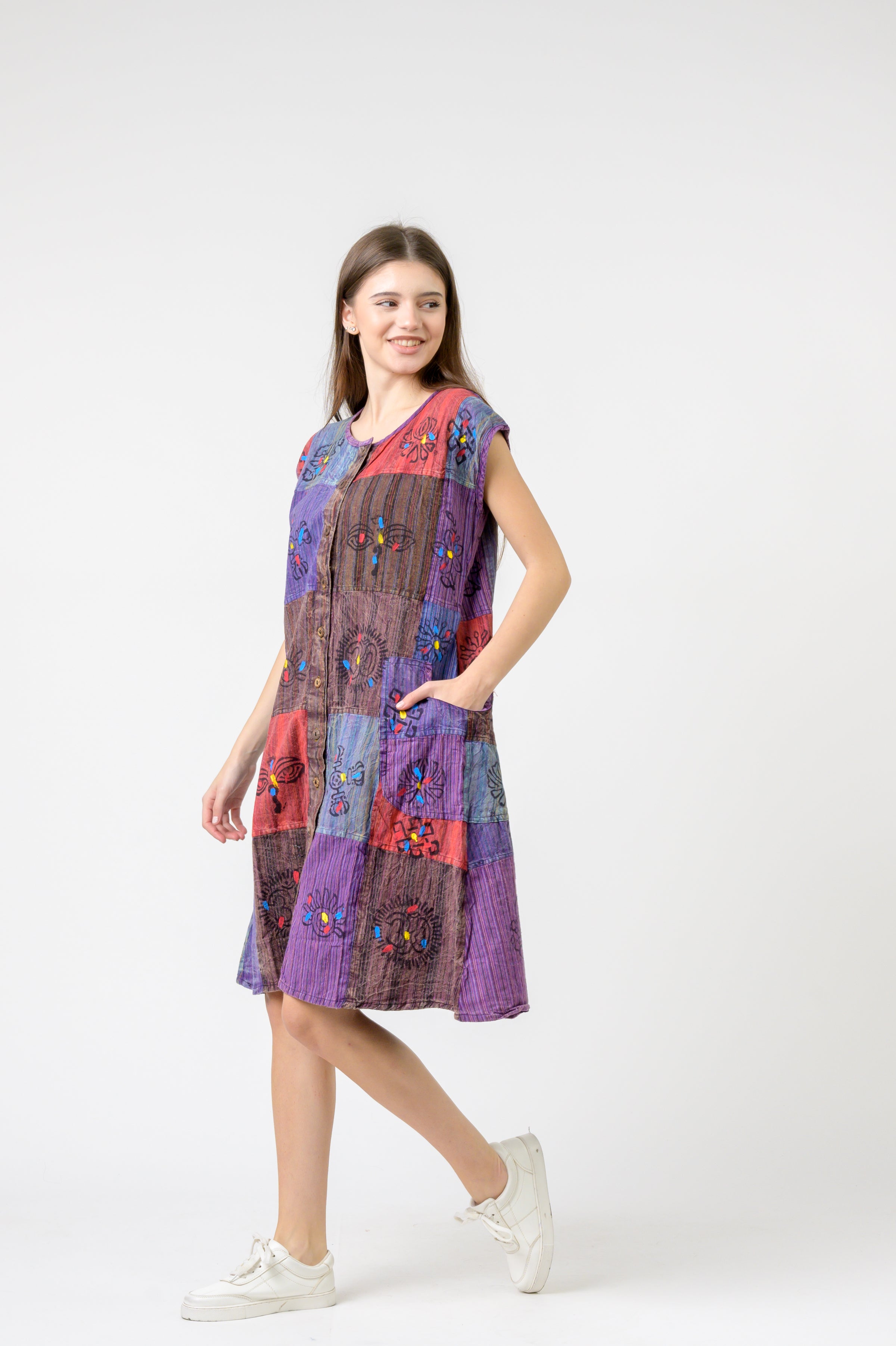 Button-Down Midi Dress