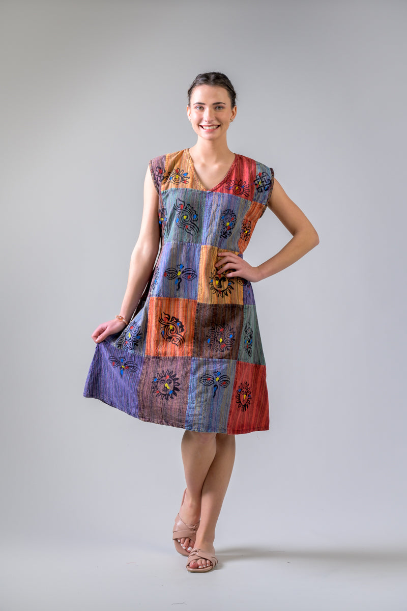Bold Mix Cotton Dress - Assorted