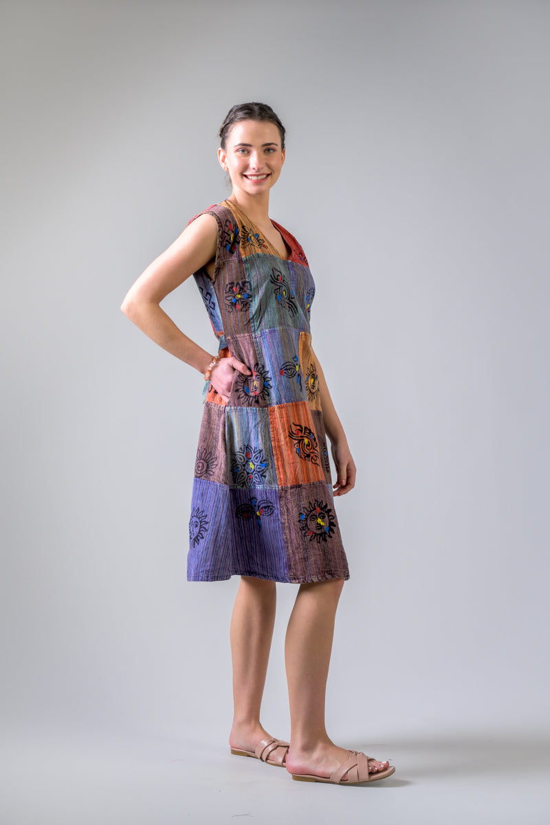 Bold Mix Cotton Dress - Assorted