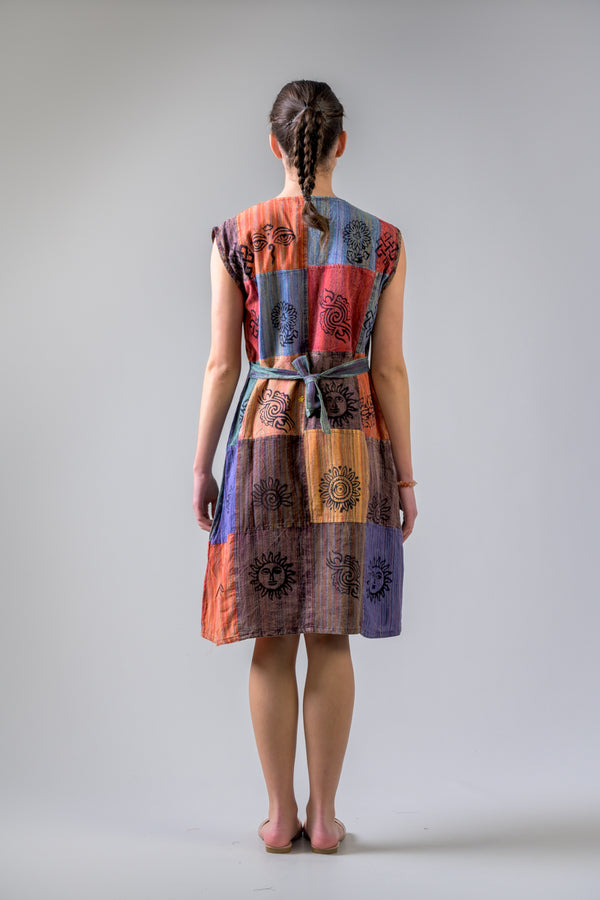 Bold Mix Cotton Dress