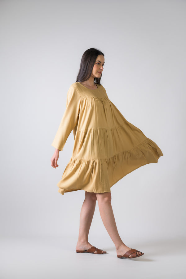 Rhea Turin Dress with Long Sleeves