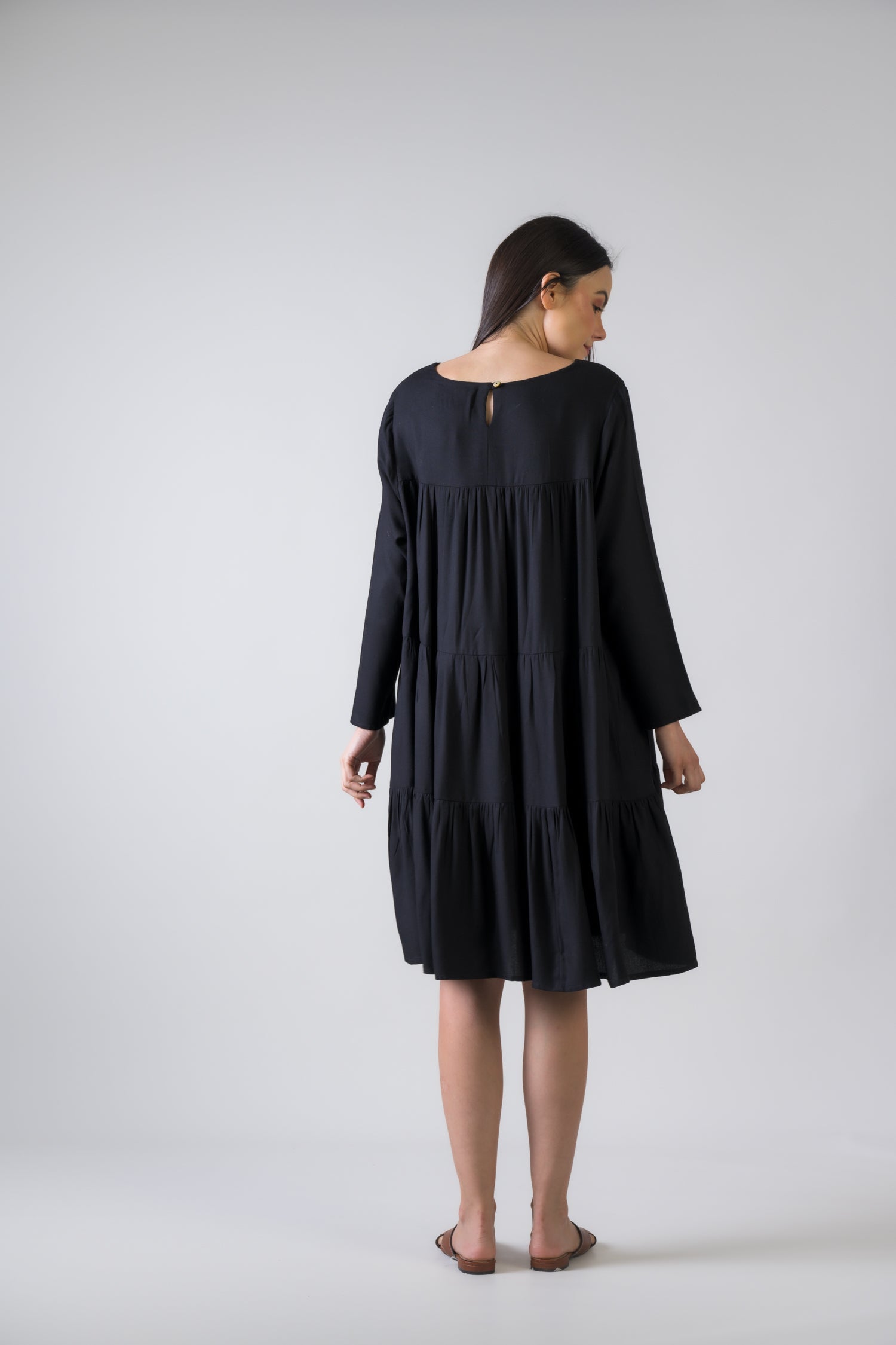 Rhea Turin Dress with Long Sleeves