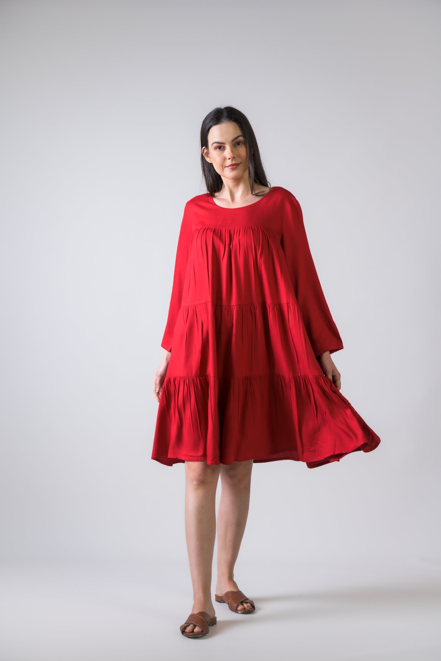 Rhea Turin Dress with Long Sleeves